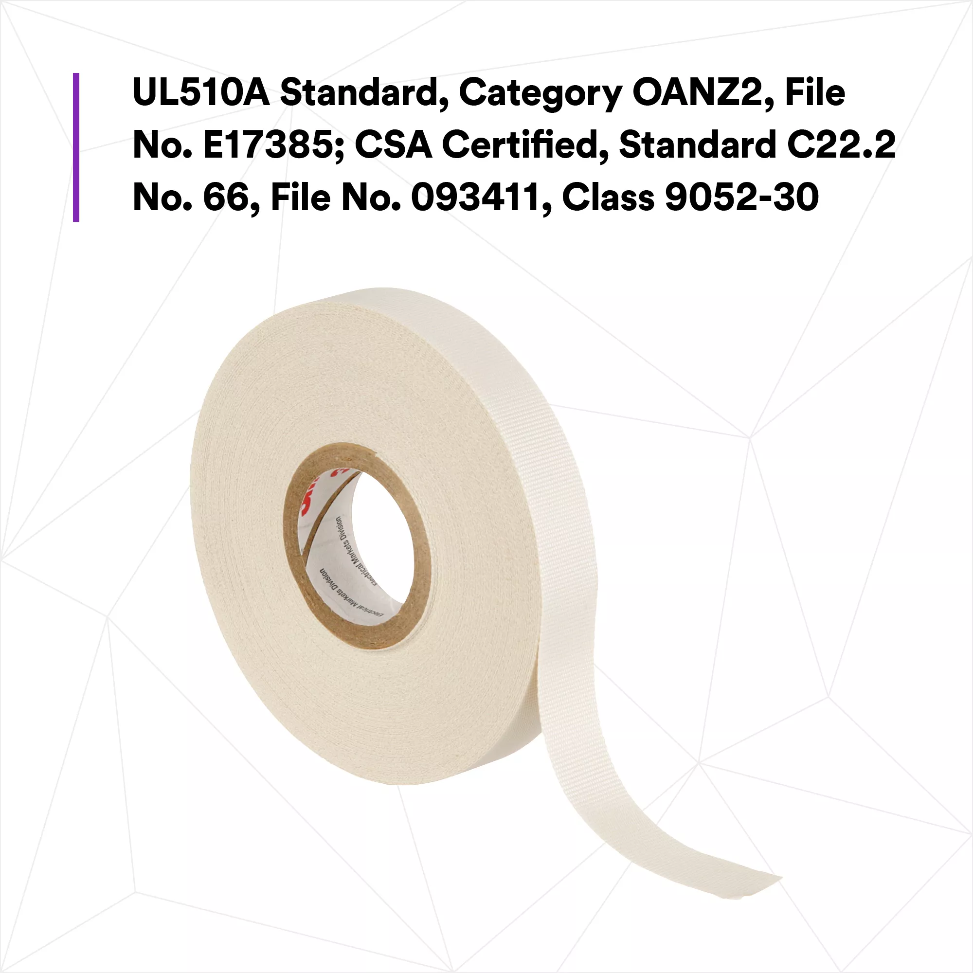 SKU 7000005814 | 3M™ Glass Cloth Electrical Tape 27