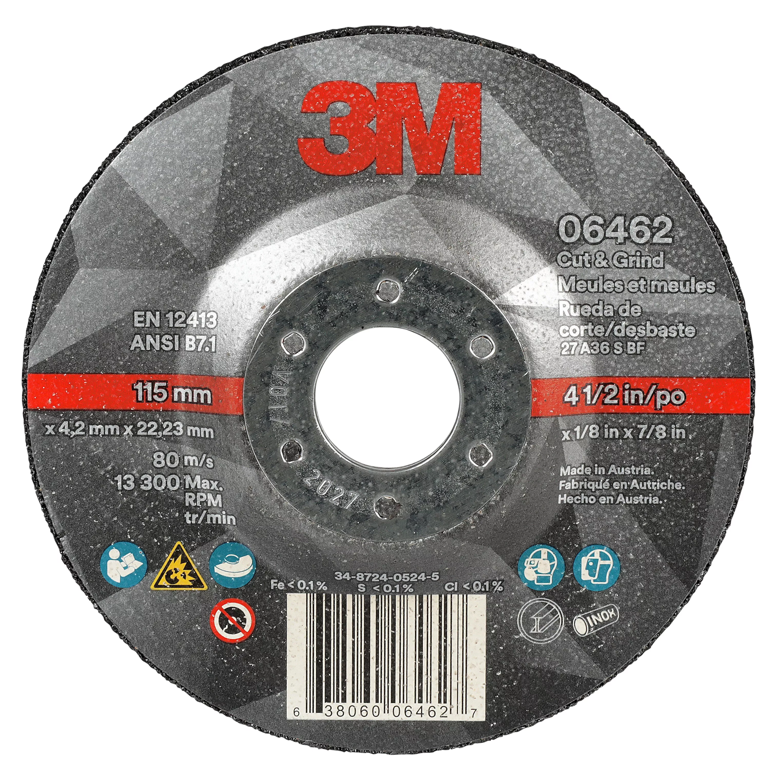 SKU 7100214084 | 3M™ Cut & Grind Wheel