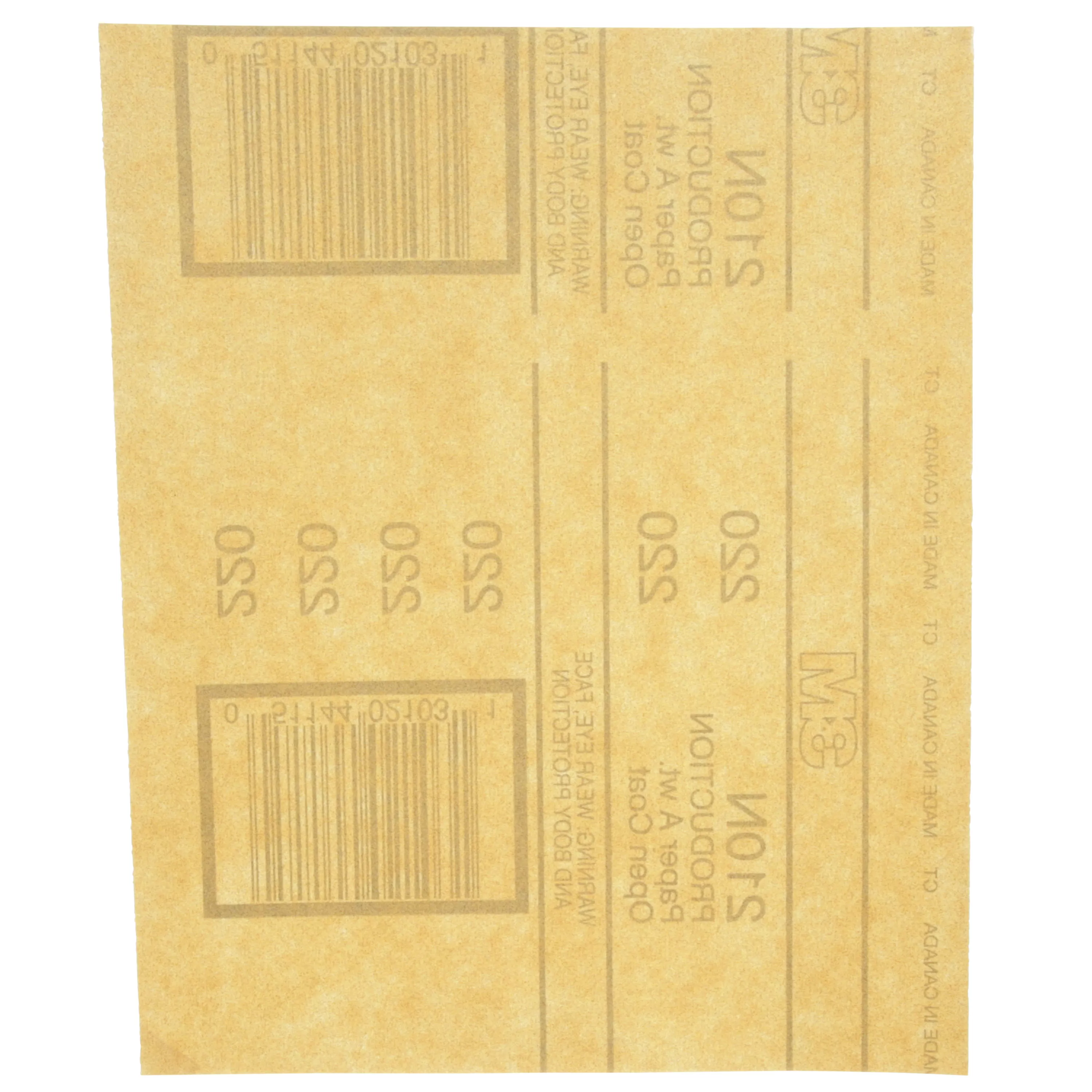 3M™ Aluminum Oxide Sandpaper 99401NA-M, 9 in x 11 in, 220 grit