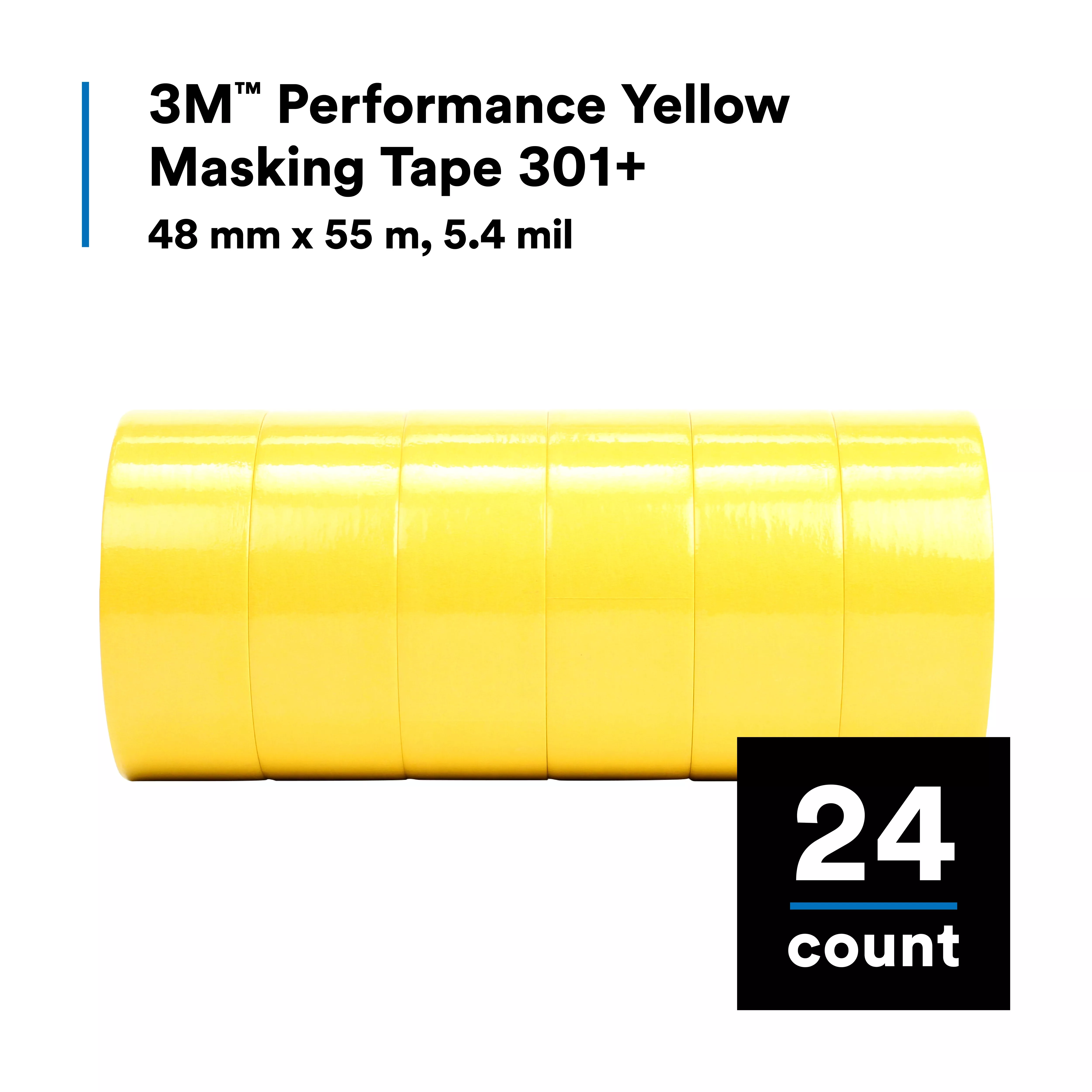 SKU 7000148419 | 3M™ Performance Yellow Masking Tape 301+