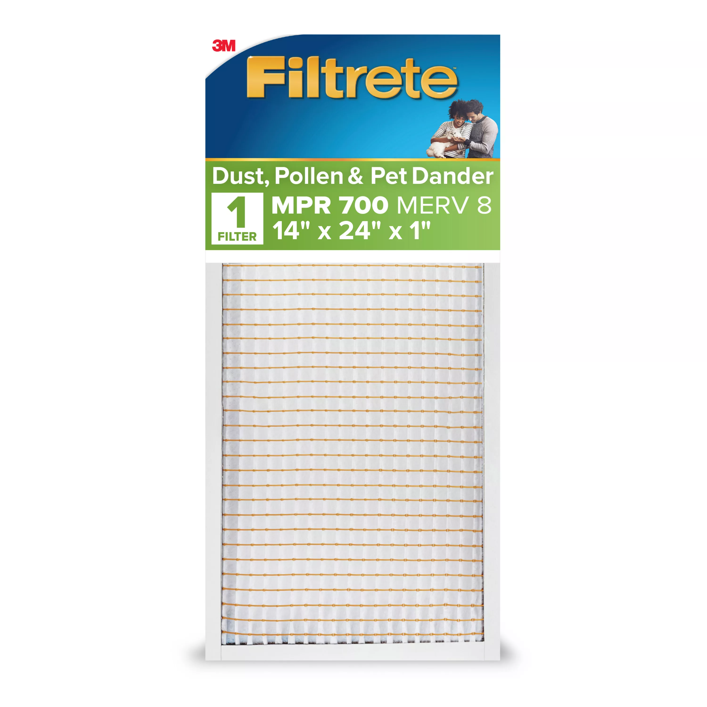 Filtrete™ Electrostatic Air Filter 700 MPR 723-4, 14 in x 24 in x 1 in (35.5 cm x 60.9 cm x 2.5 cm)