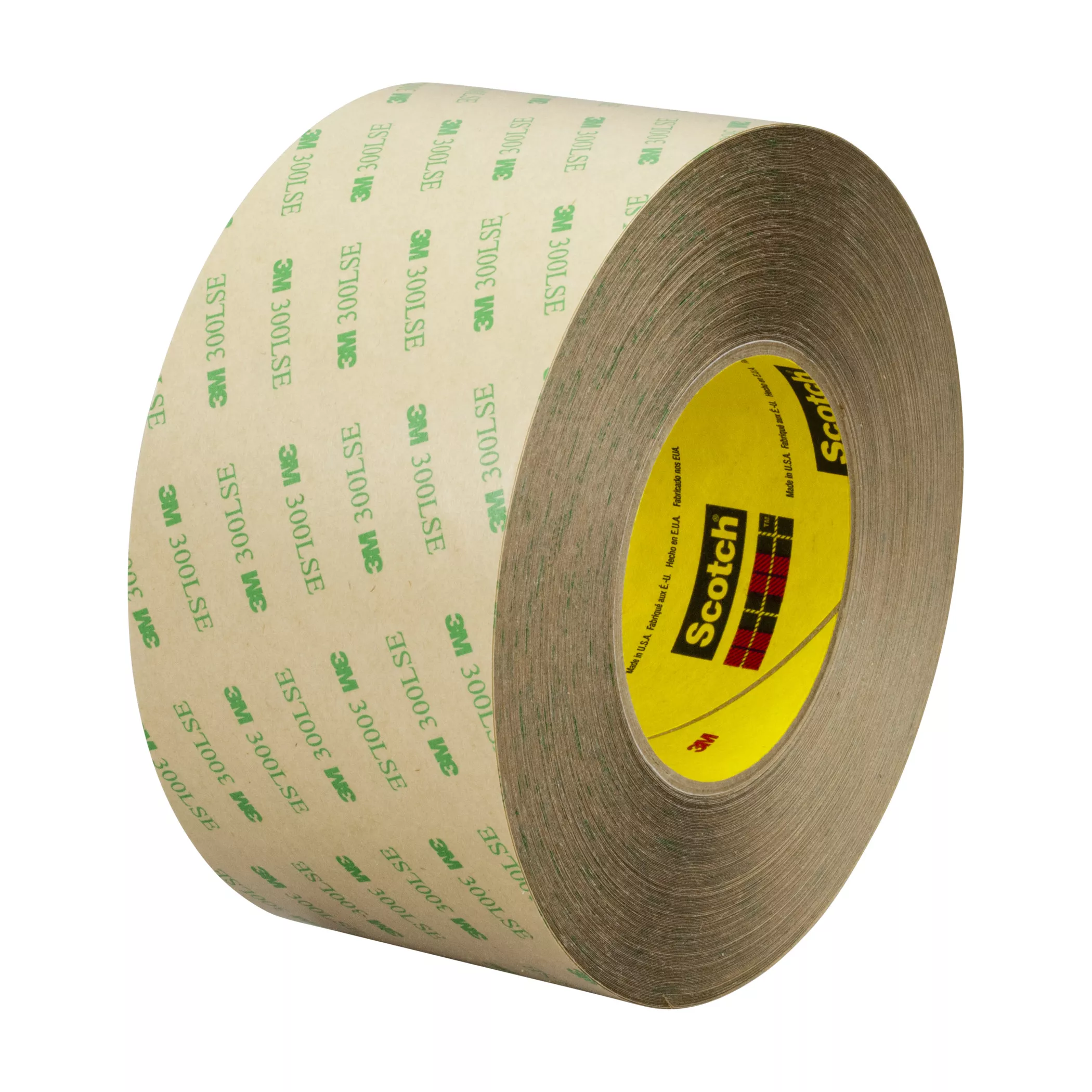 3M™ Double Coated Tape 93015LE, Clear, 54 in x 180 yd, 5.9 mil, 1 Roll/Case