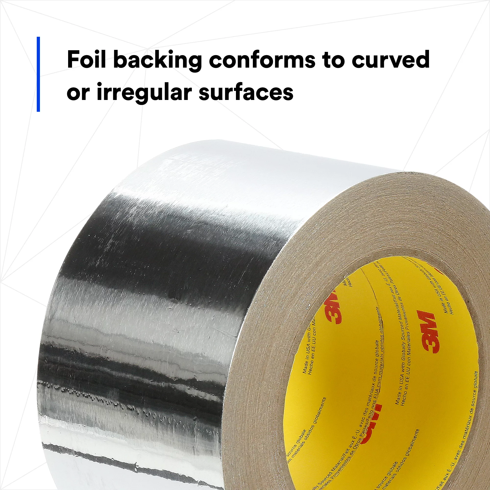 SKU 7100043752 | 3M™ Venture Tape™ Aluminum Foil Tape 1521CW