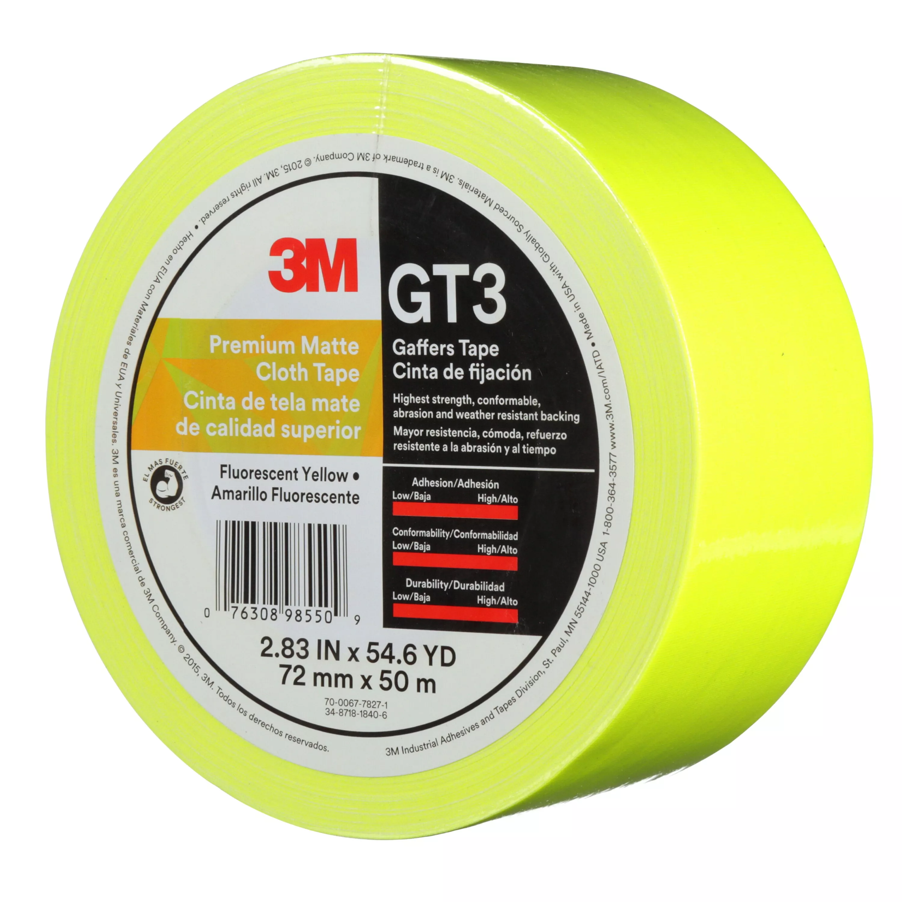 SKU 7010375530 | 3M™ Premium Matte Cloth (Gaffers) Tape GT3