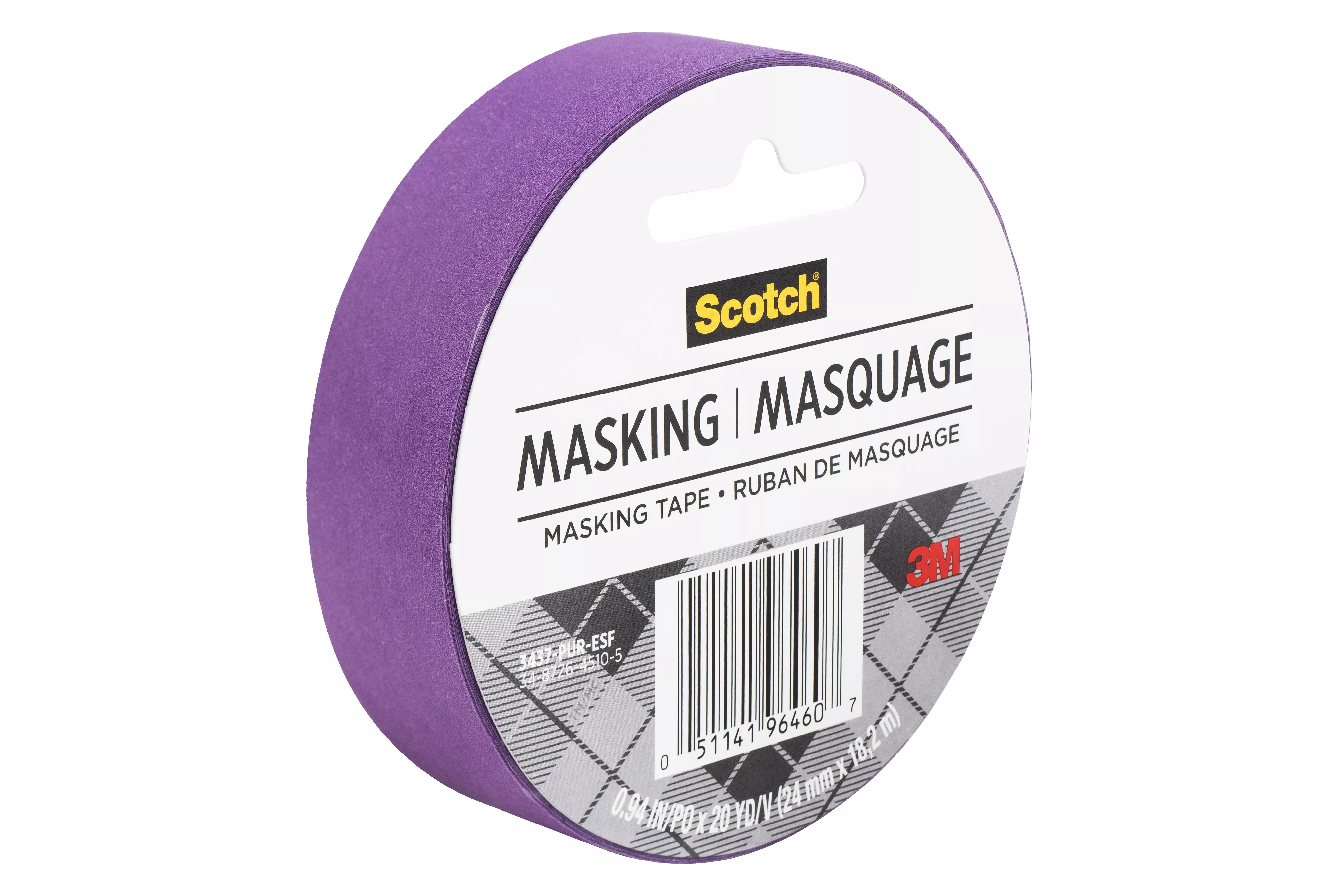 Scotch® Expressions Masking Tape, 3437-PUR-ESF, Purple