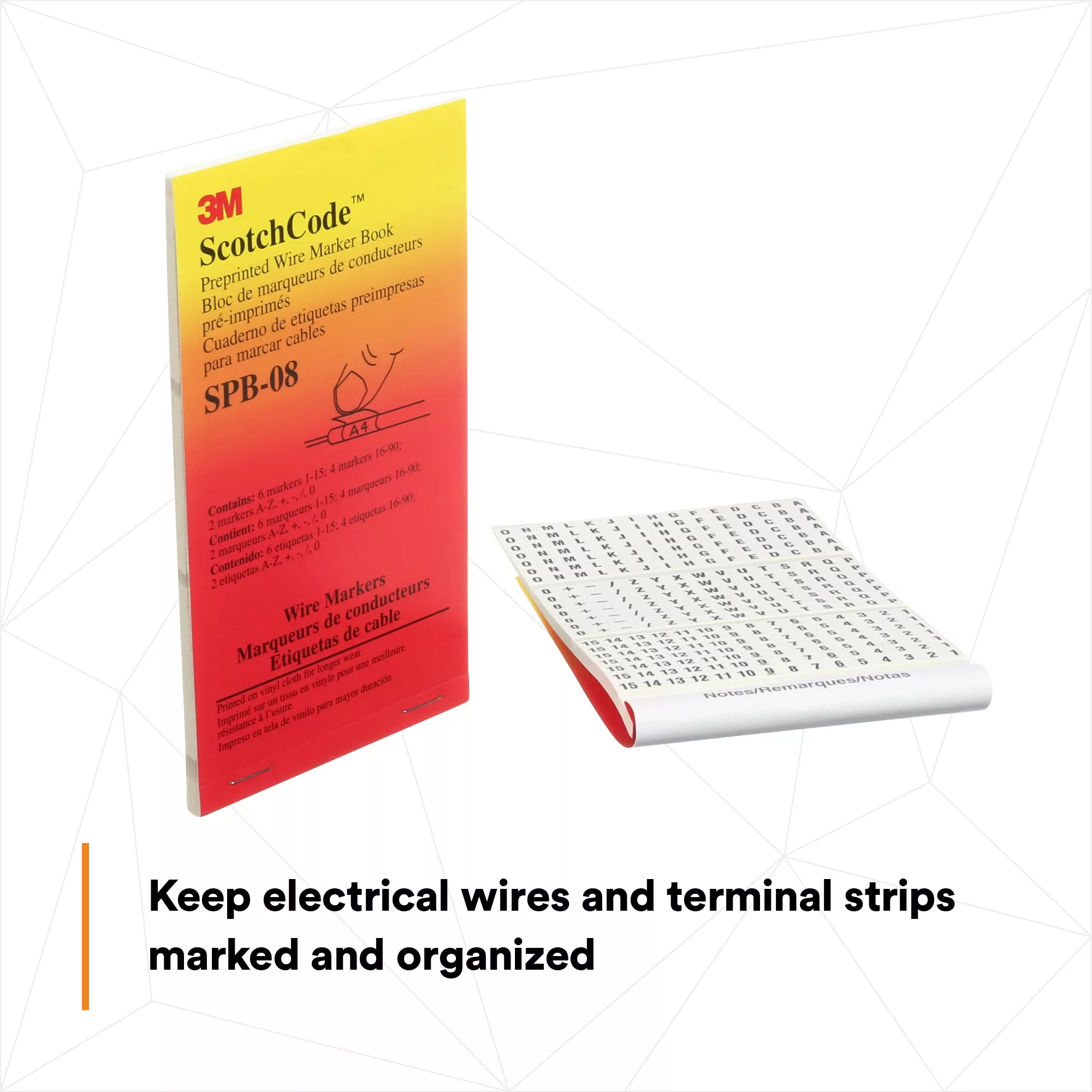 UPC 00054007499589 | 3M™ ScotchCode™ Pre-Printed Wire Marker Book SPB-08