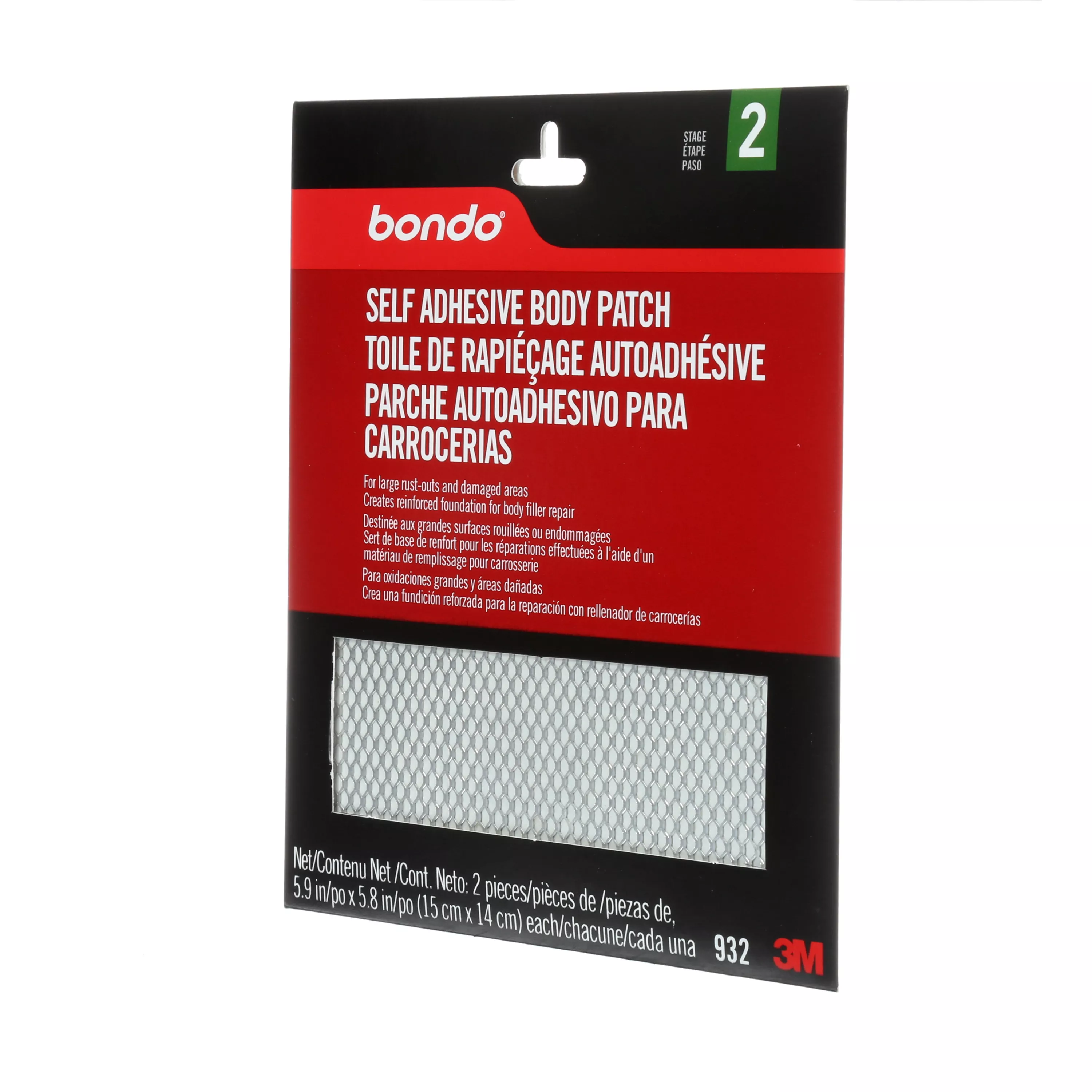 Product Number 932 | Bondo® Self-Adhesive Body Patch 00932