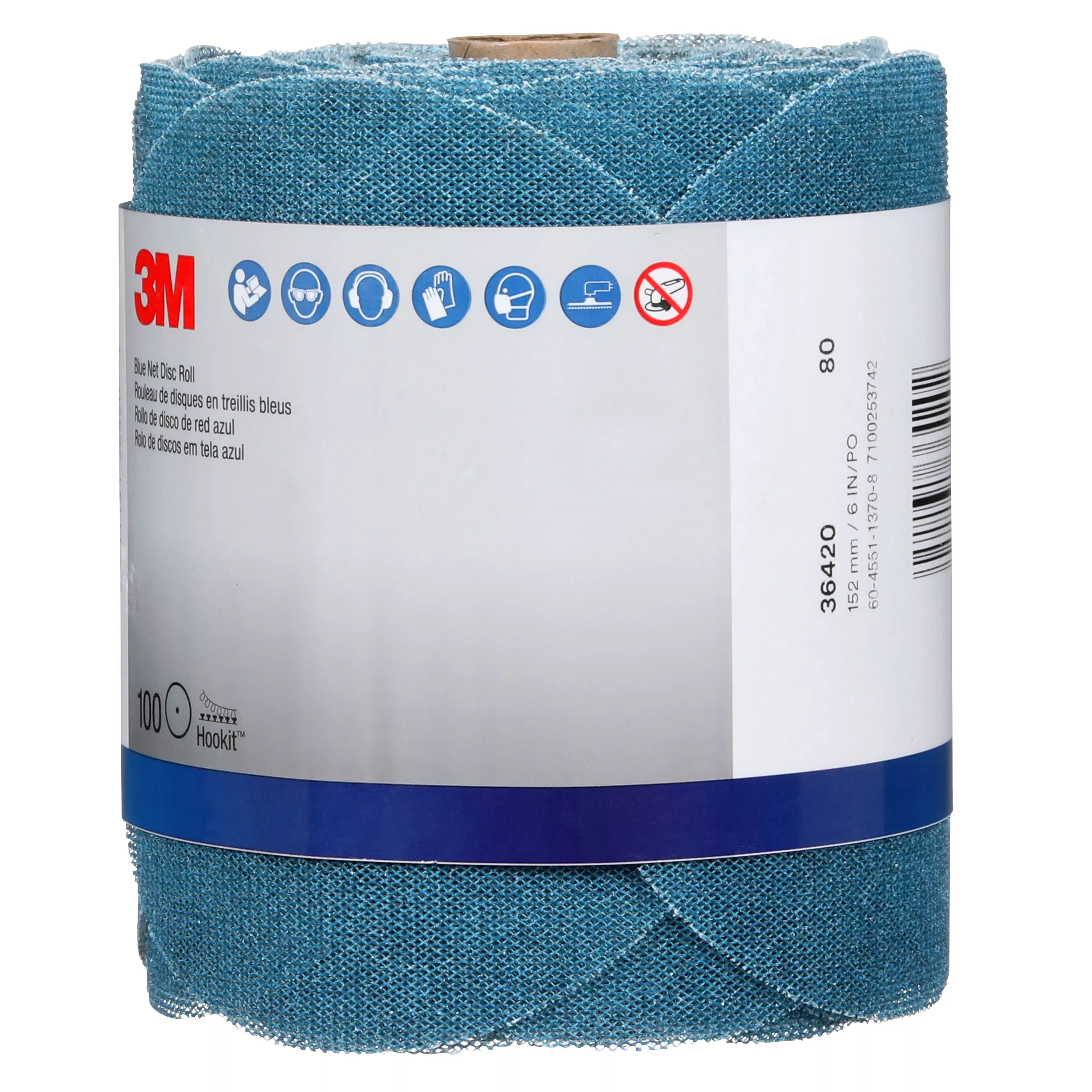 SKU 7100253742 | 3M™ Blue Net Disc Roll 36420