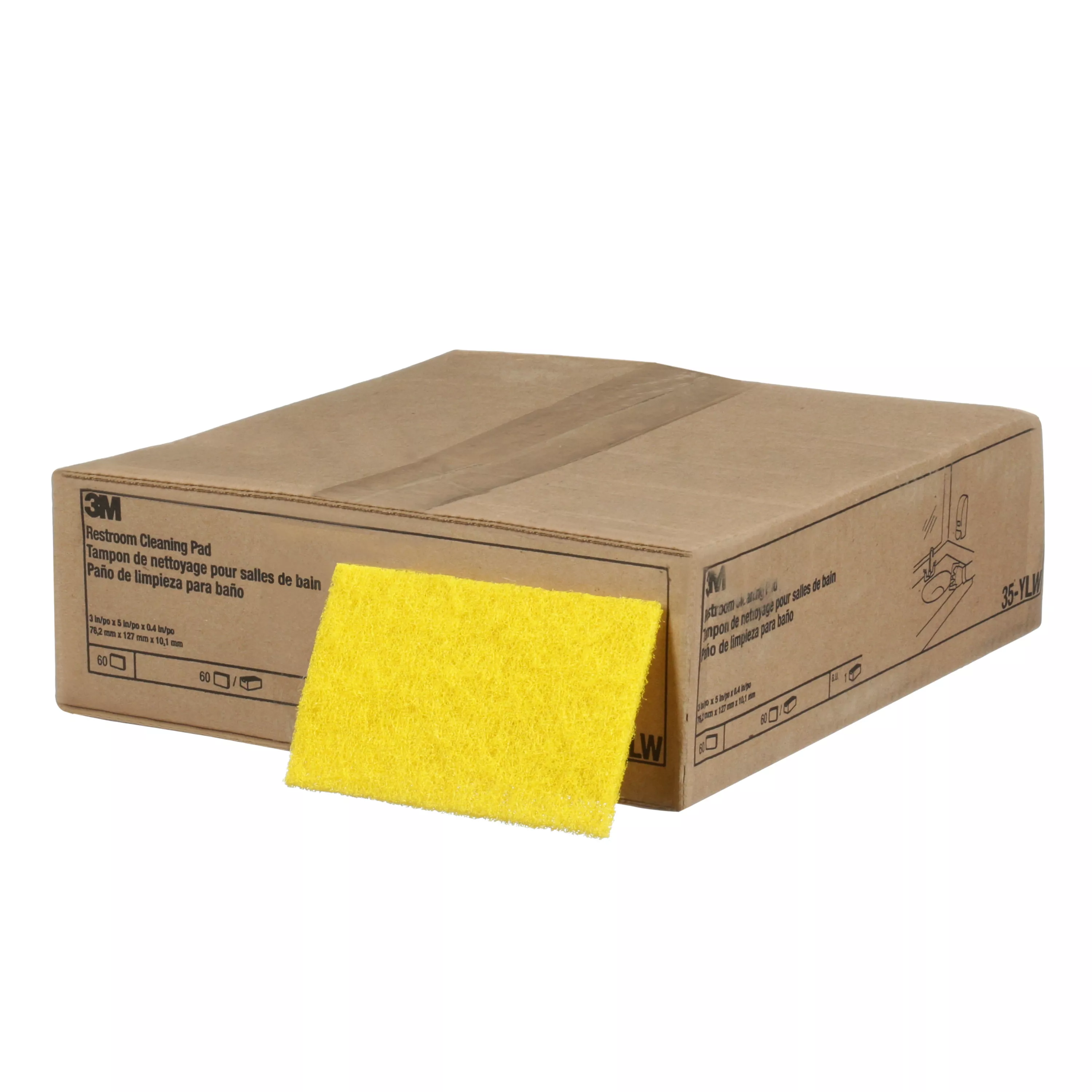 Product Number 35-YLW | 3M™ Restroom Cleaning Pad 35-YLW