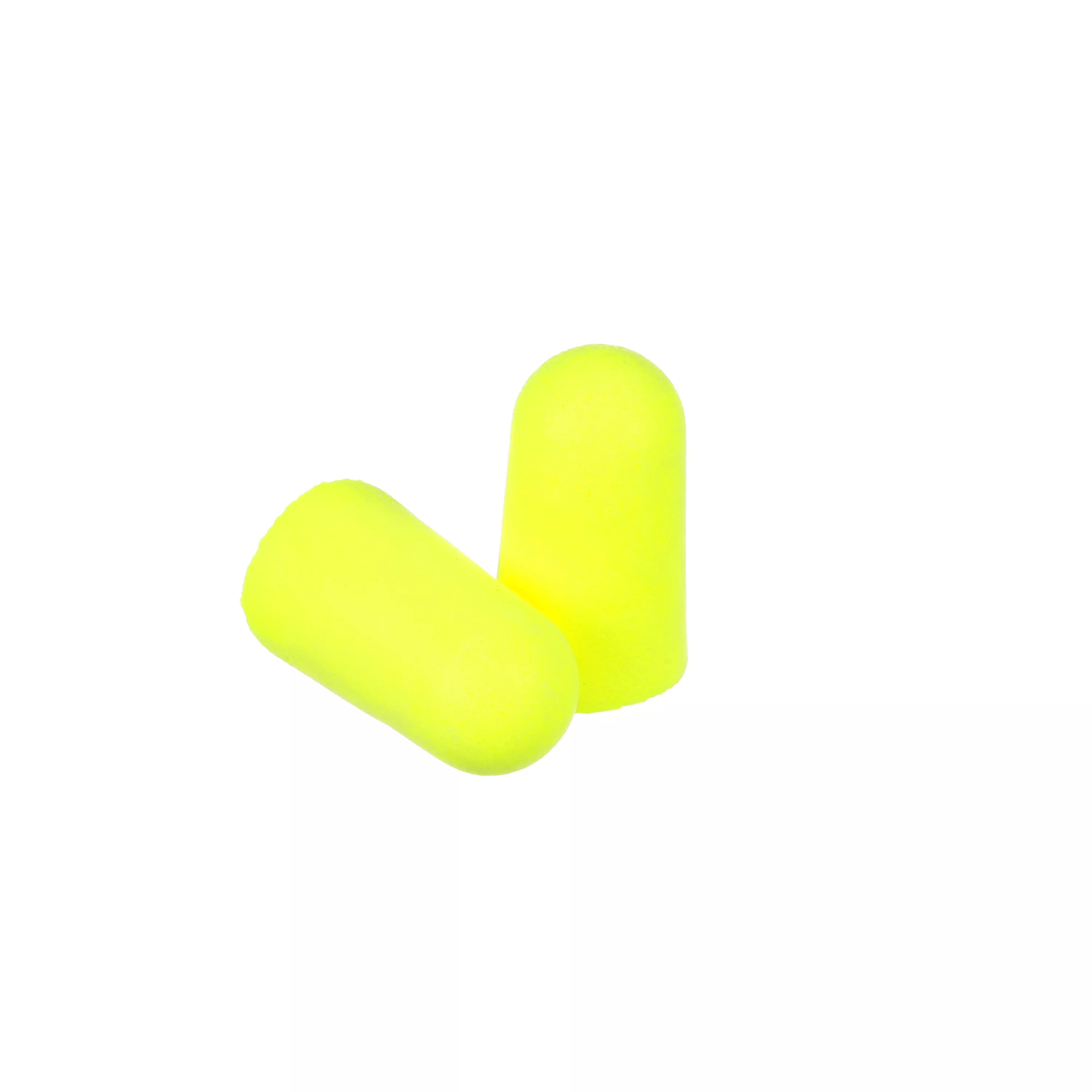 3M™ E-A-Rsoft™ Yellow Neons™ Earplugs 312-1251, Uncorded, Poly Bag, Large Size, 2000 Pair/Case