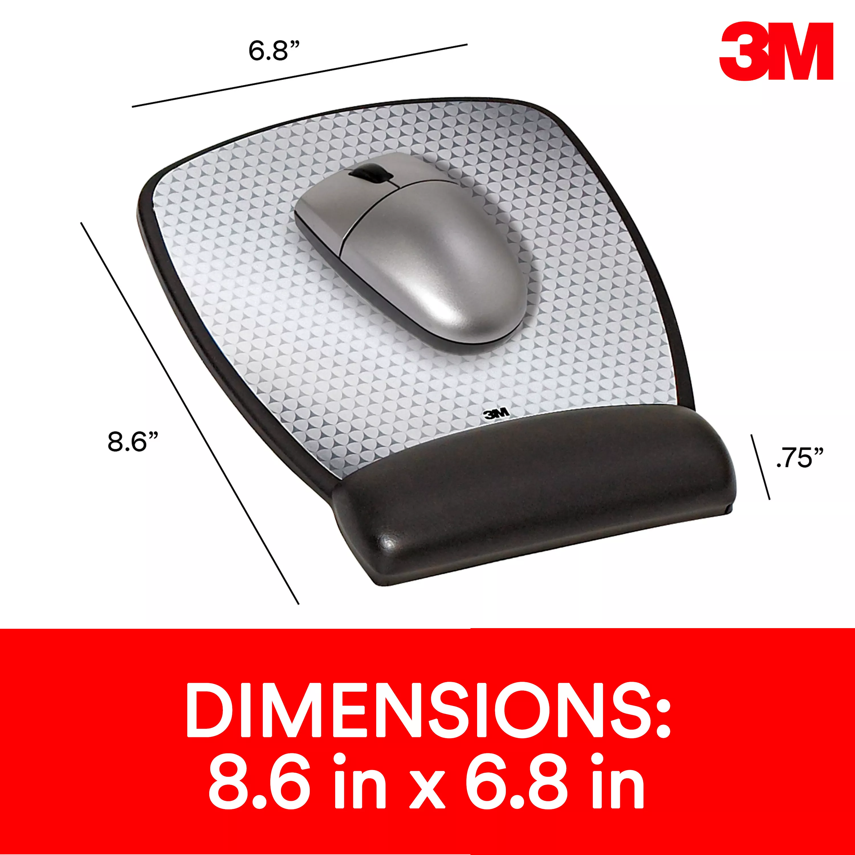 UPC 00051135807217 | 3M™ Precise™ Mouse Pad with Gel Wrist Rest