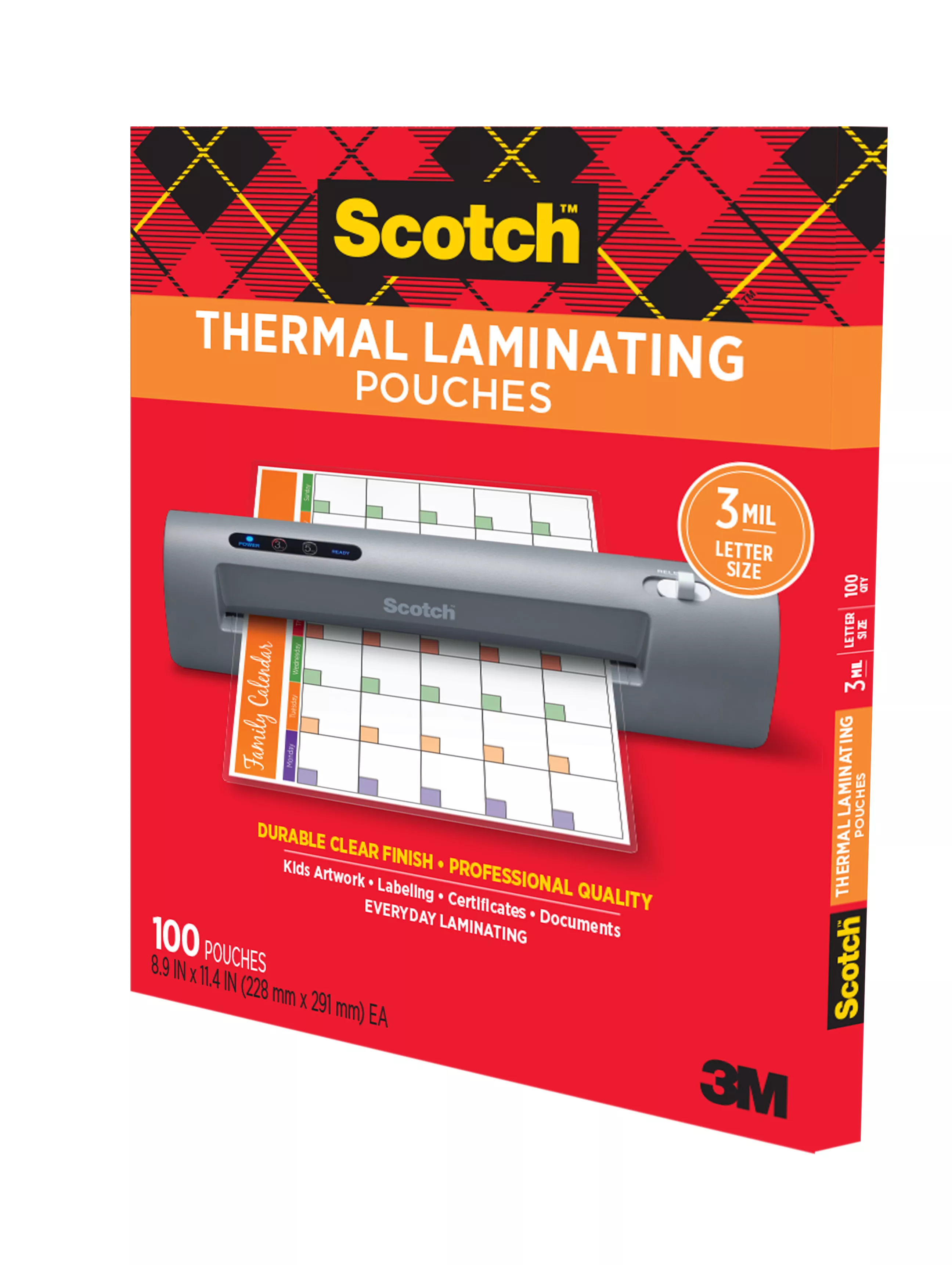 SKU 7100311810 | Scotch™ Thermal Pouches TP3854-100