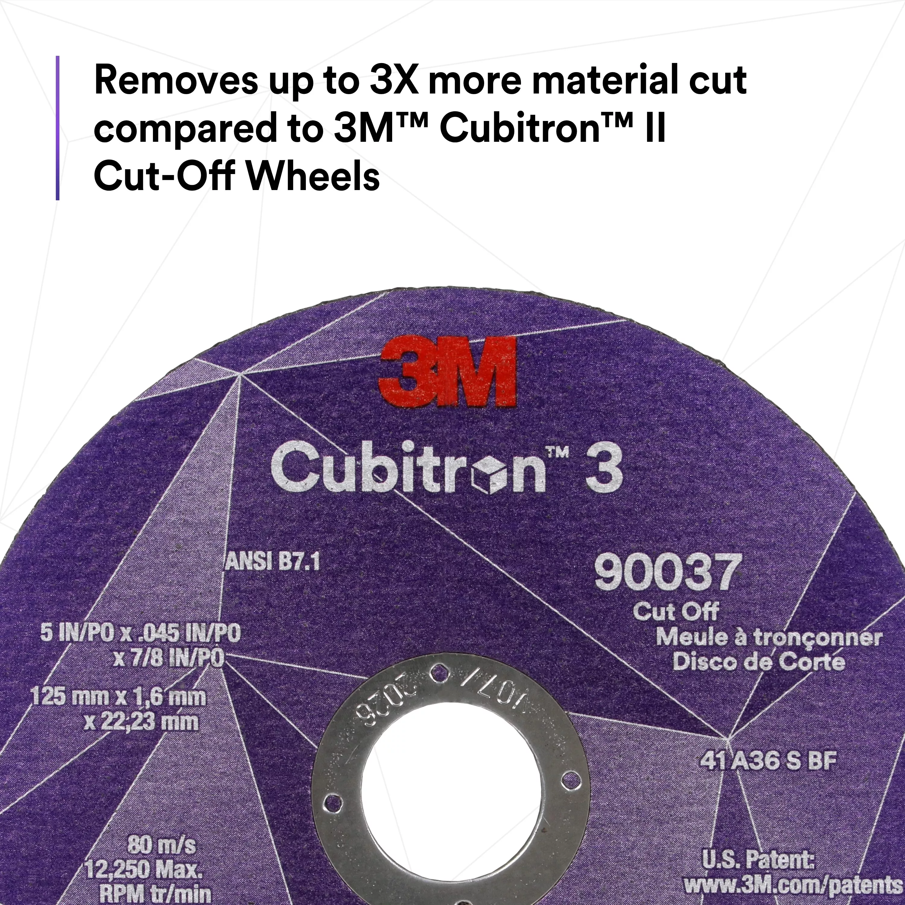 SKU 7100317466 | 3M™ Cubitron™ 3 Cut-Off Wheel