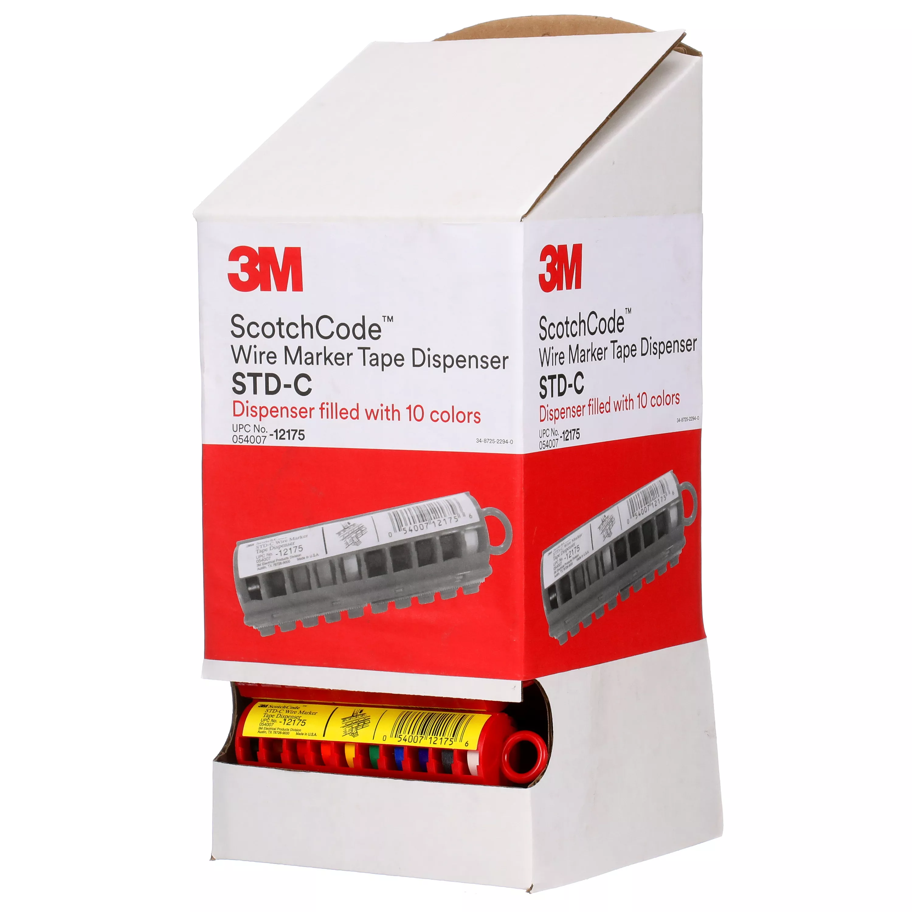 SKU 7000031515 | 3M™ ScotchCode™ Wire Marker Tape Dispenser with Tape STD-C