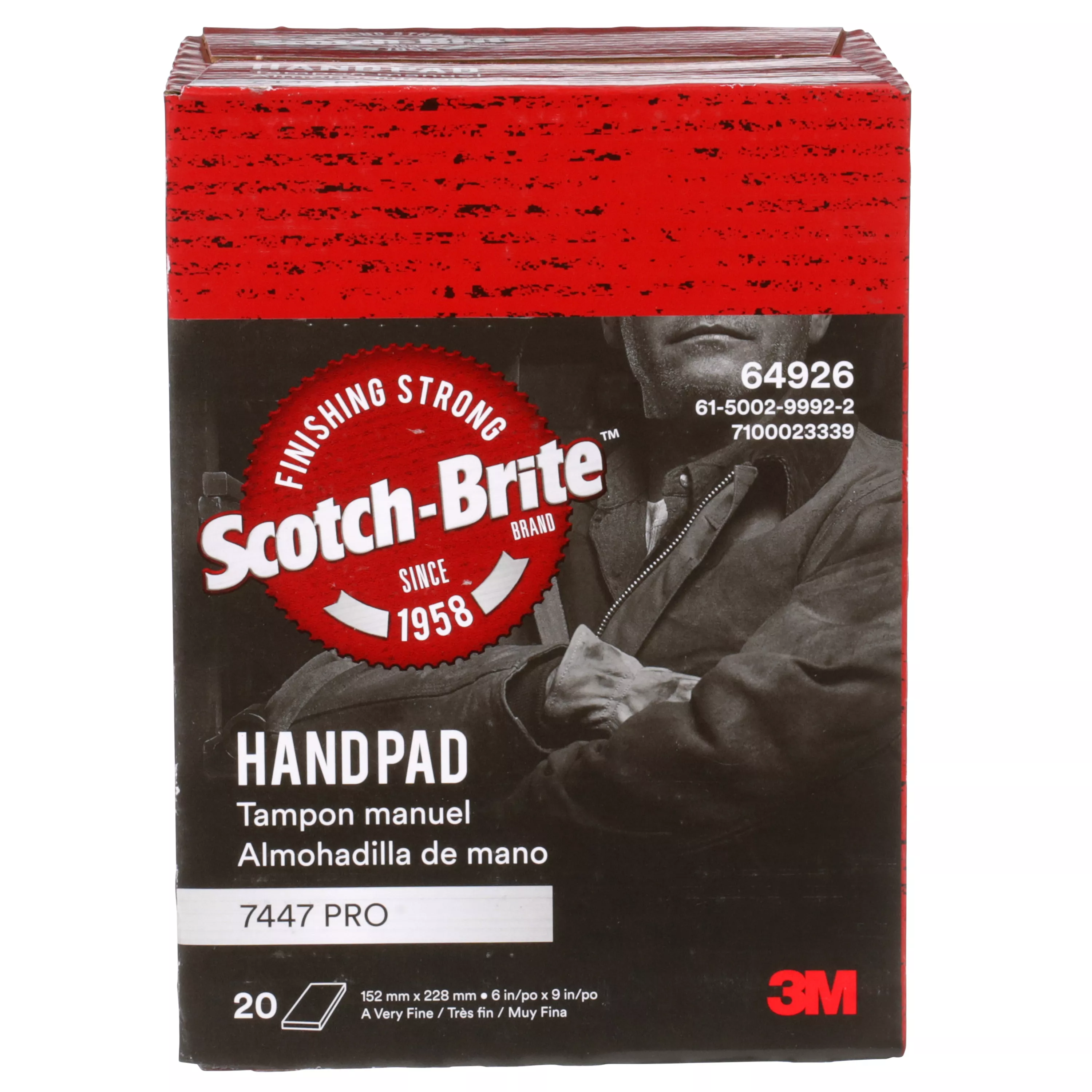 SKU 7100023339 | Scotch-Brite™ Hand Pad 7447 Pro