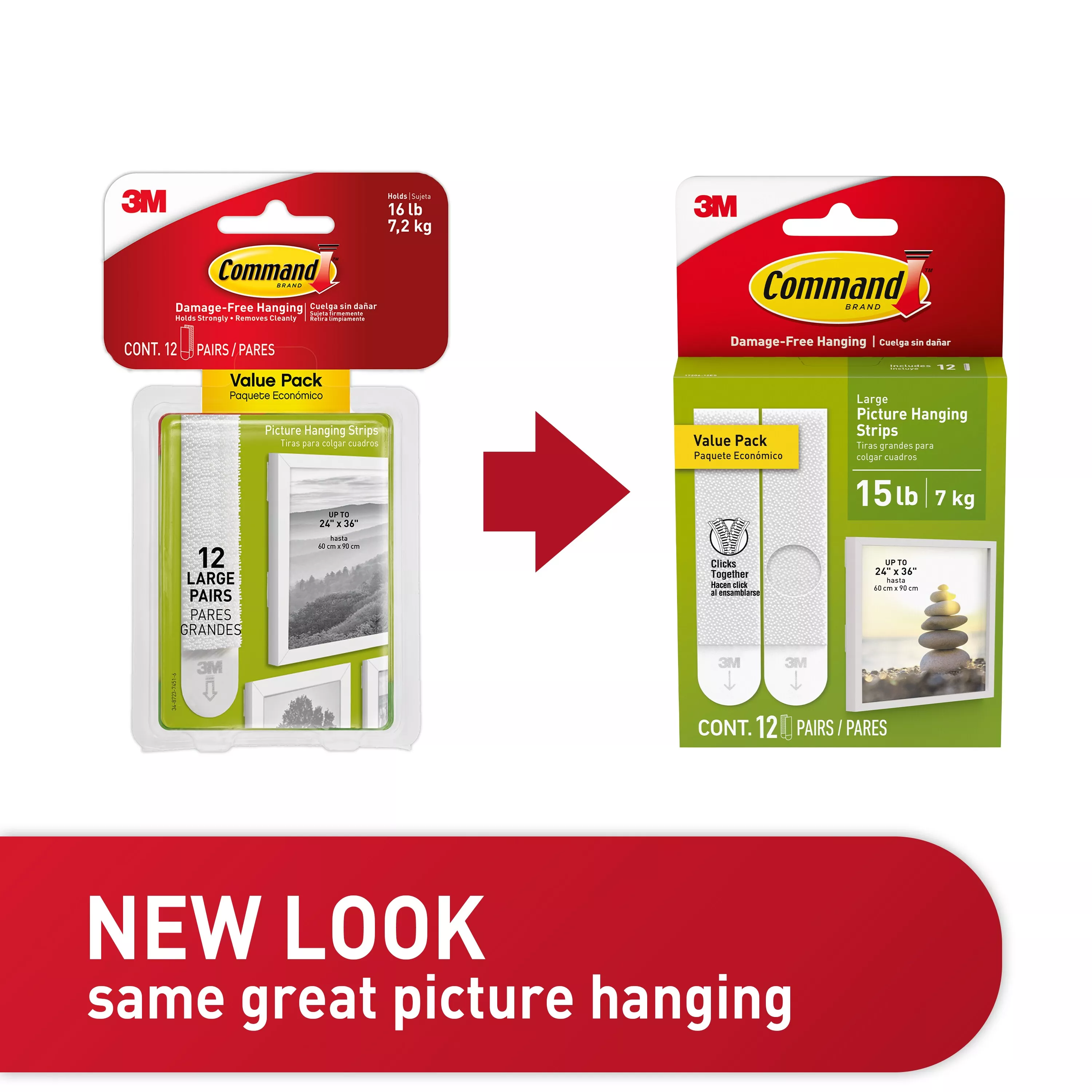 SKU 7100277008 | Command™ Large Picture Hanging Strips 17206-12ES