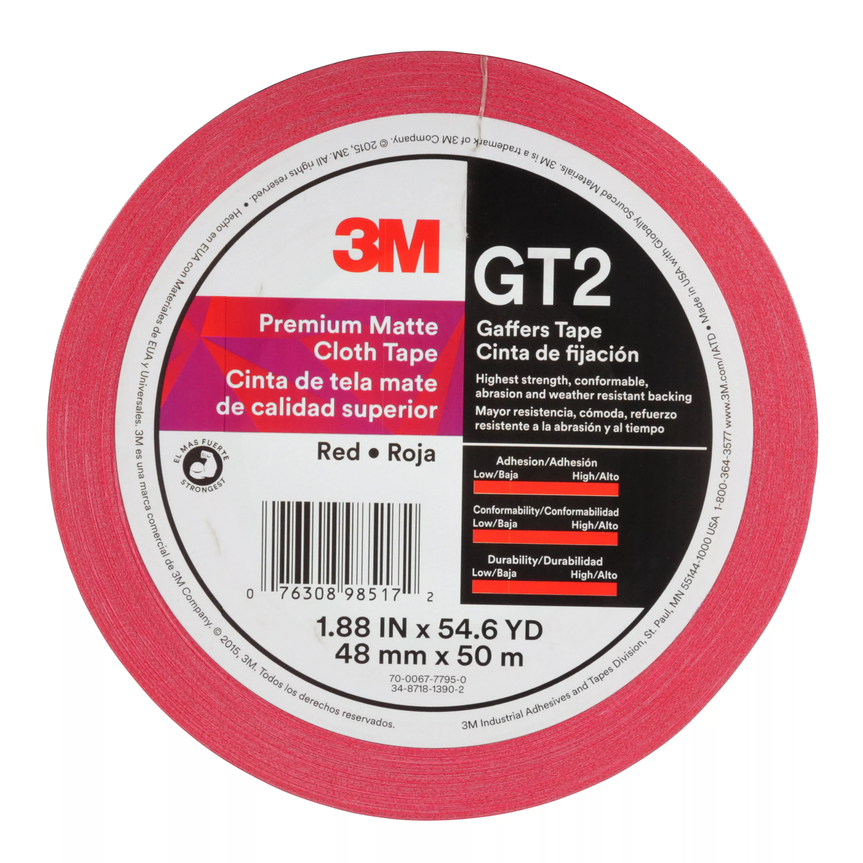 UPC 00076308985172 | 3M™ Premium Matte Cloth (Gaffers) Tape GT2