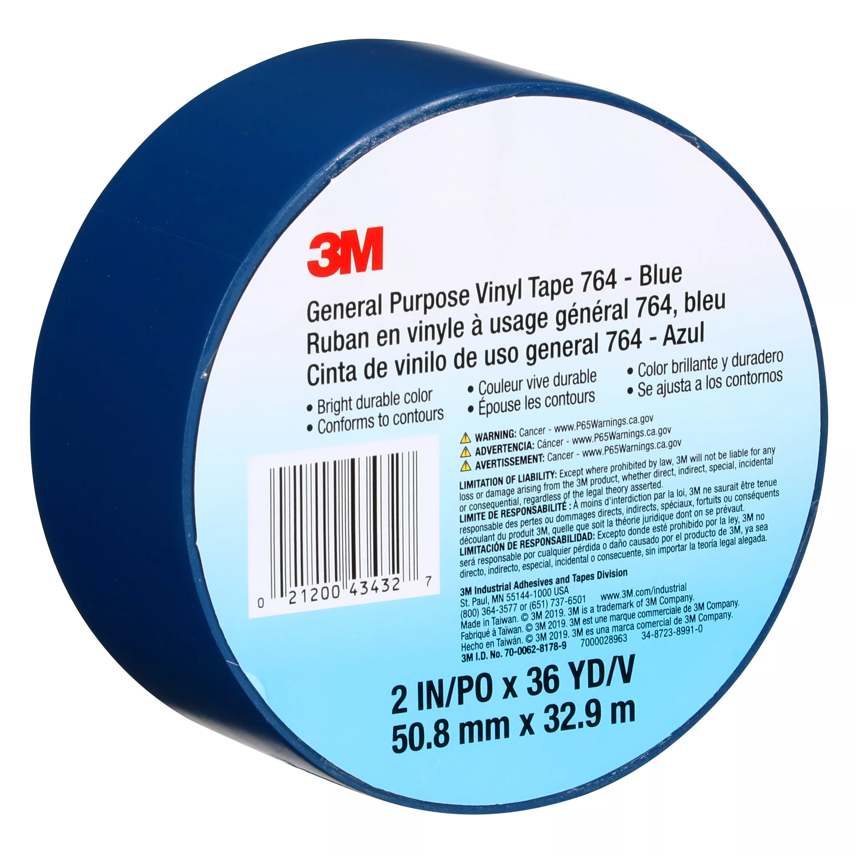 UPC 00021200434327 | 3M™ General Purpose Vinyl Tape 764