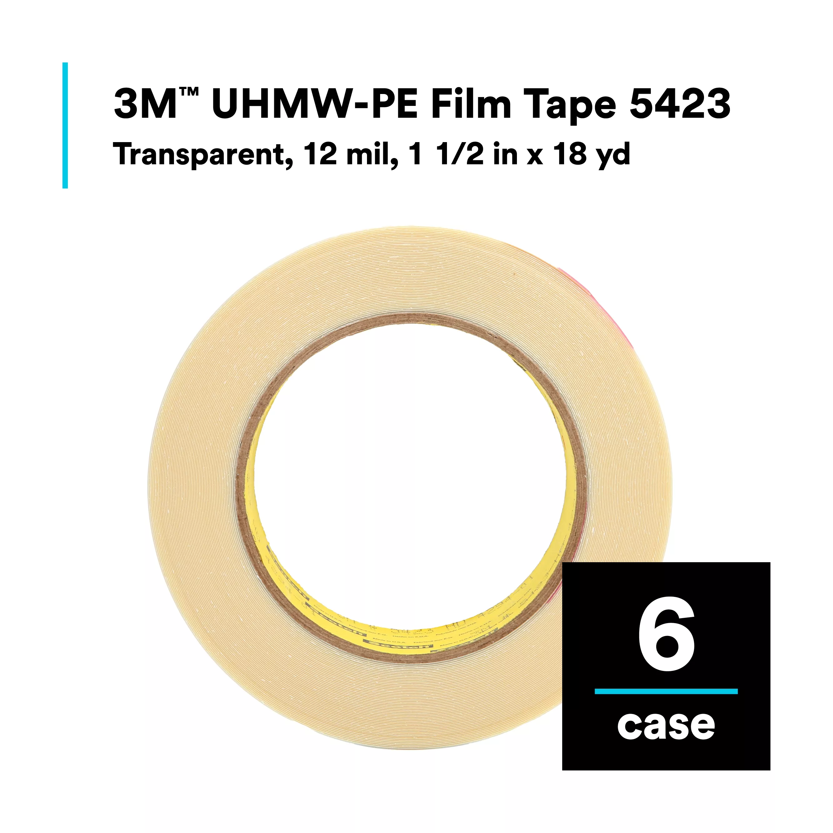 SKU 7000050077 | 3M™ UHMW Film Tape 5423