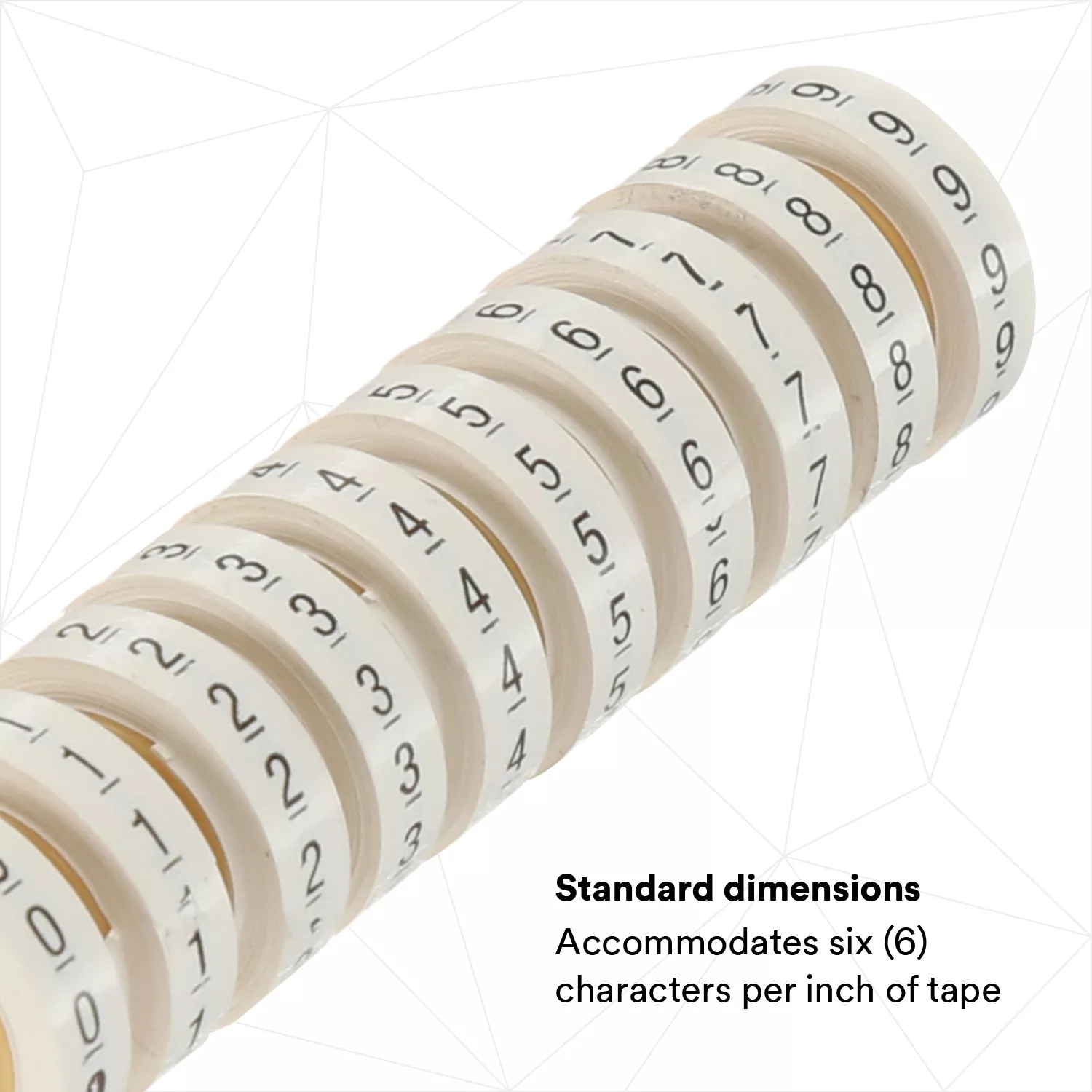 SKU 7000031760 | 3M™ ScotchCode™ Wire Marker Tape Refill Roll SDR 0-9