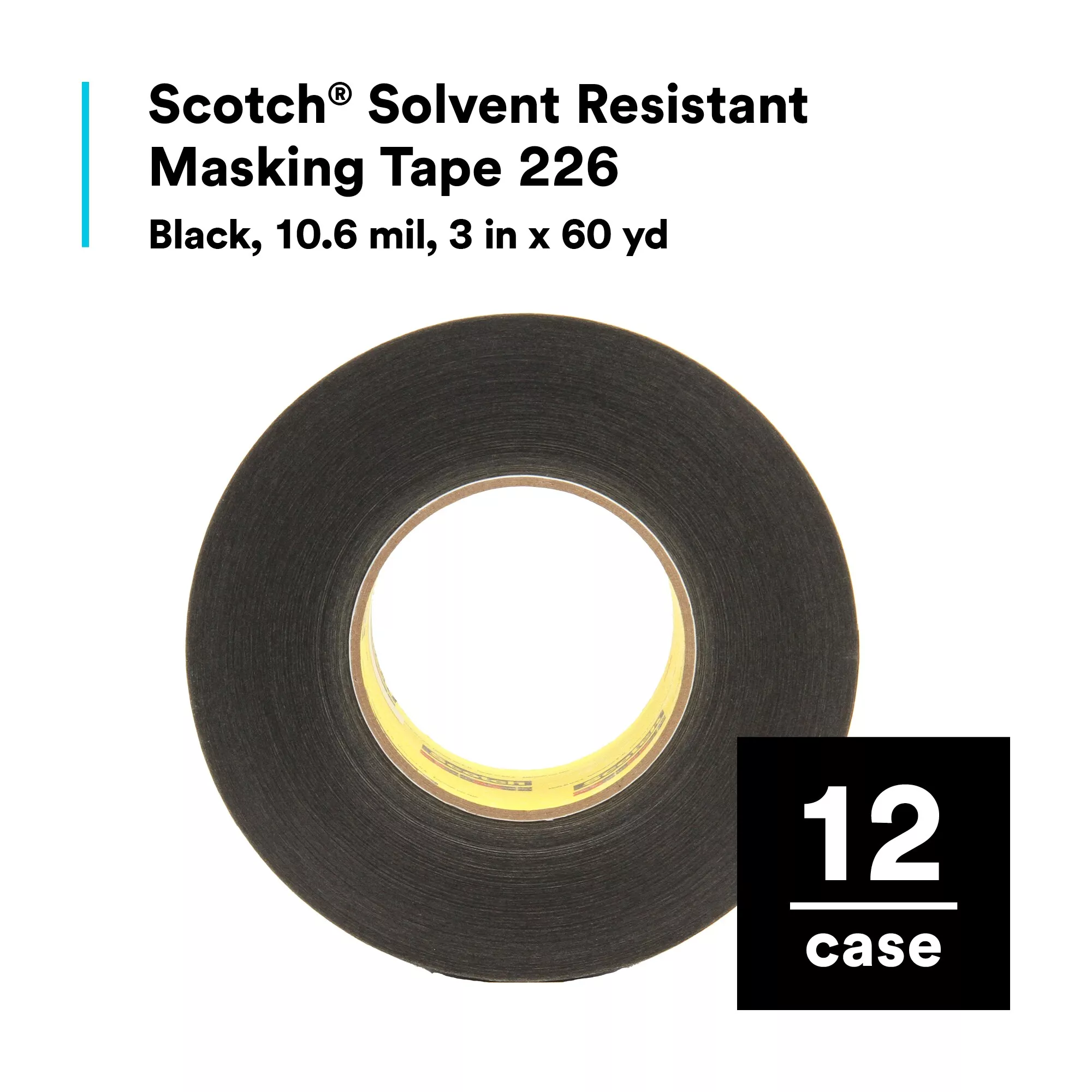 SKU 7010373601 | Scotch® Solvent Resistant Masking Tape 226