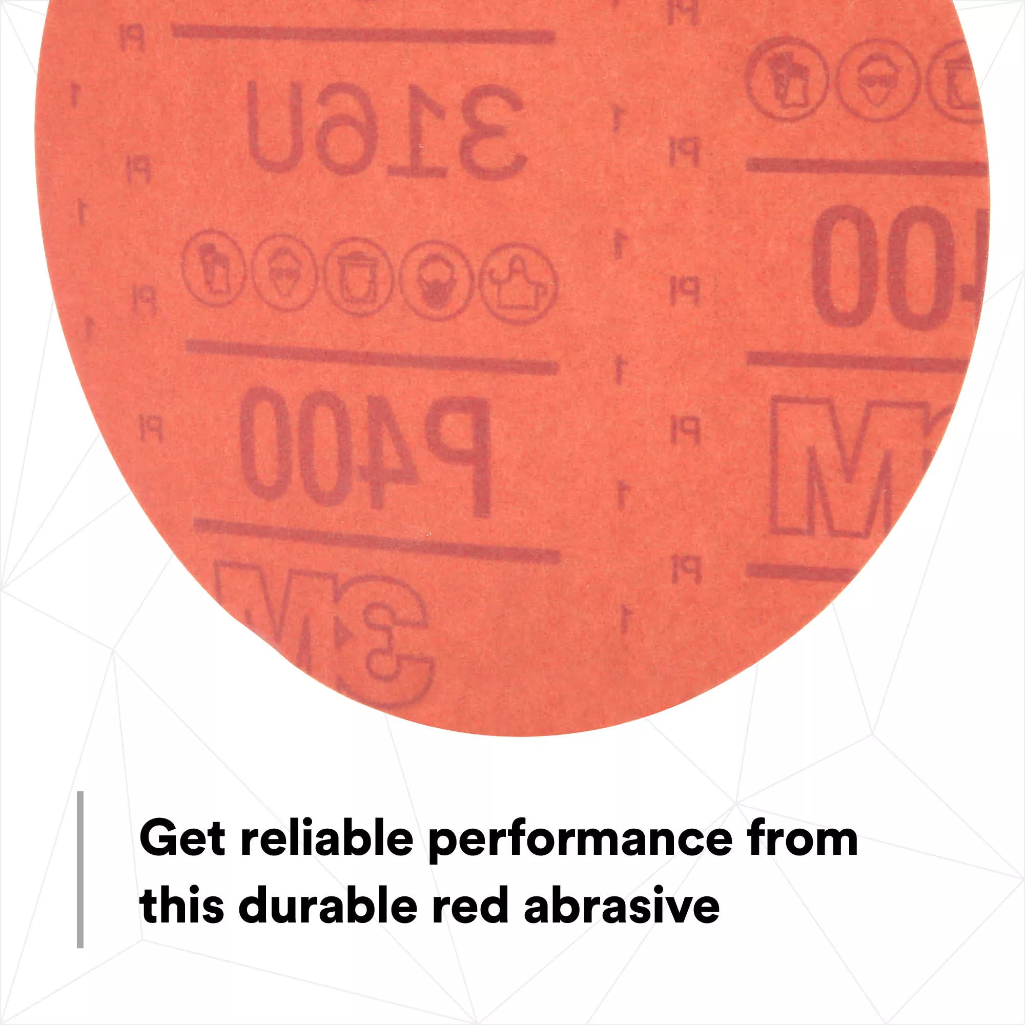 SKU 7000045463 | 3M™ Hookit™ Red Abrasive Disc