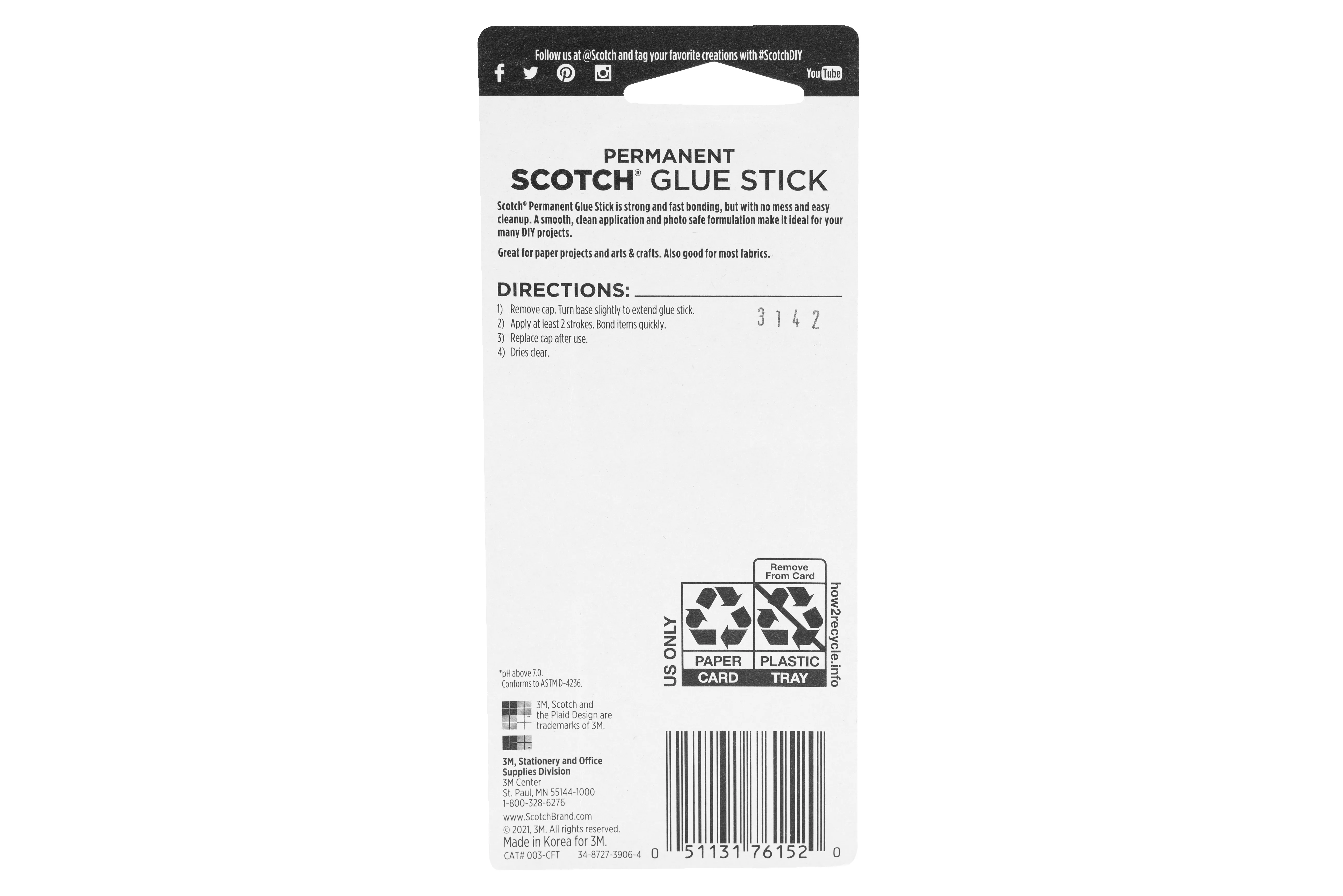 Product Number 003-CFT | Scotch® Glue Stick 003-CFT