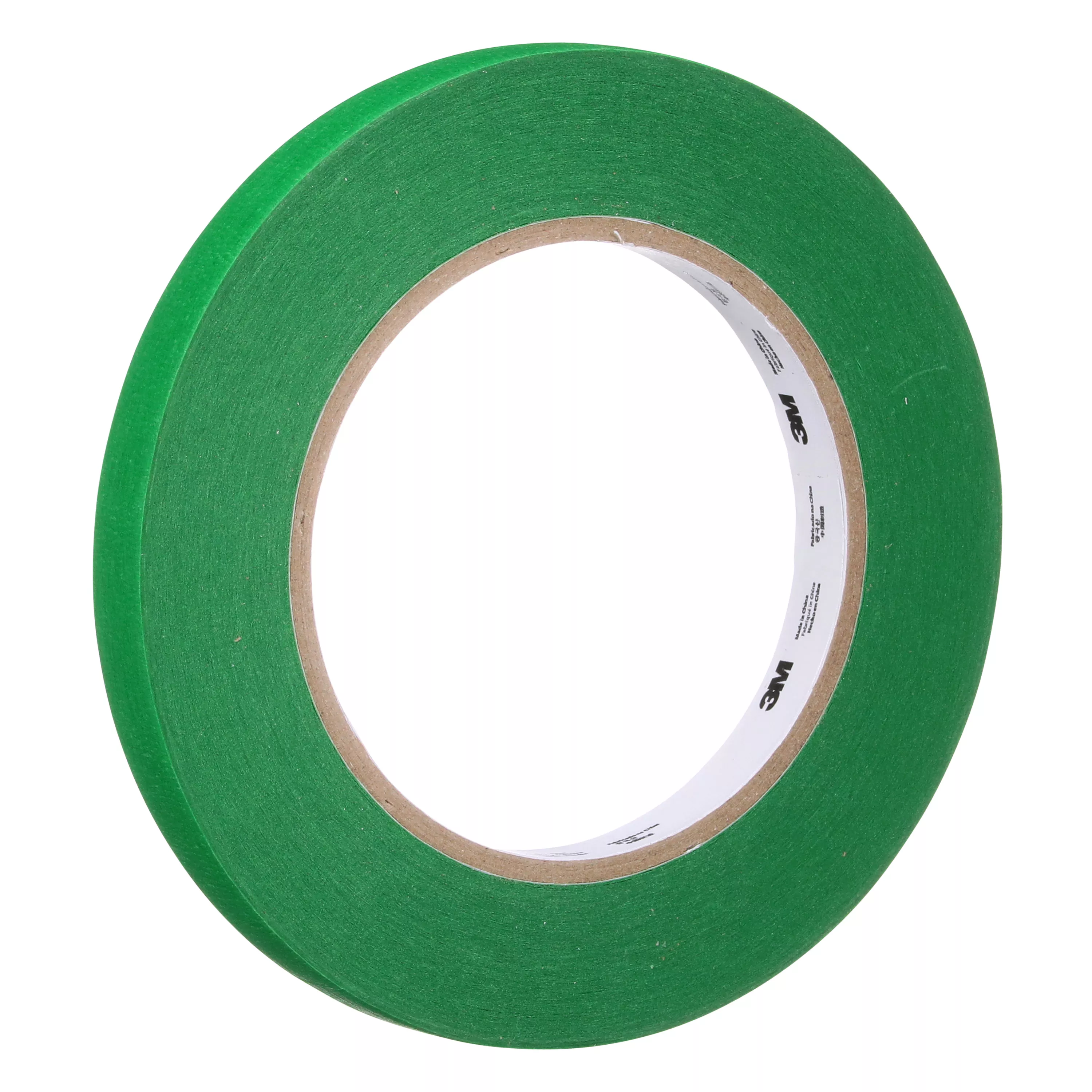 3M™ UV Resistant Green Masking Tape, 12 mm x 55 m, 96 Rolls/Case