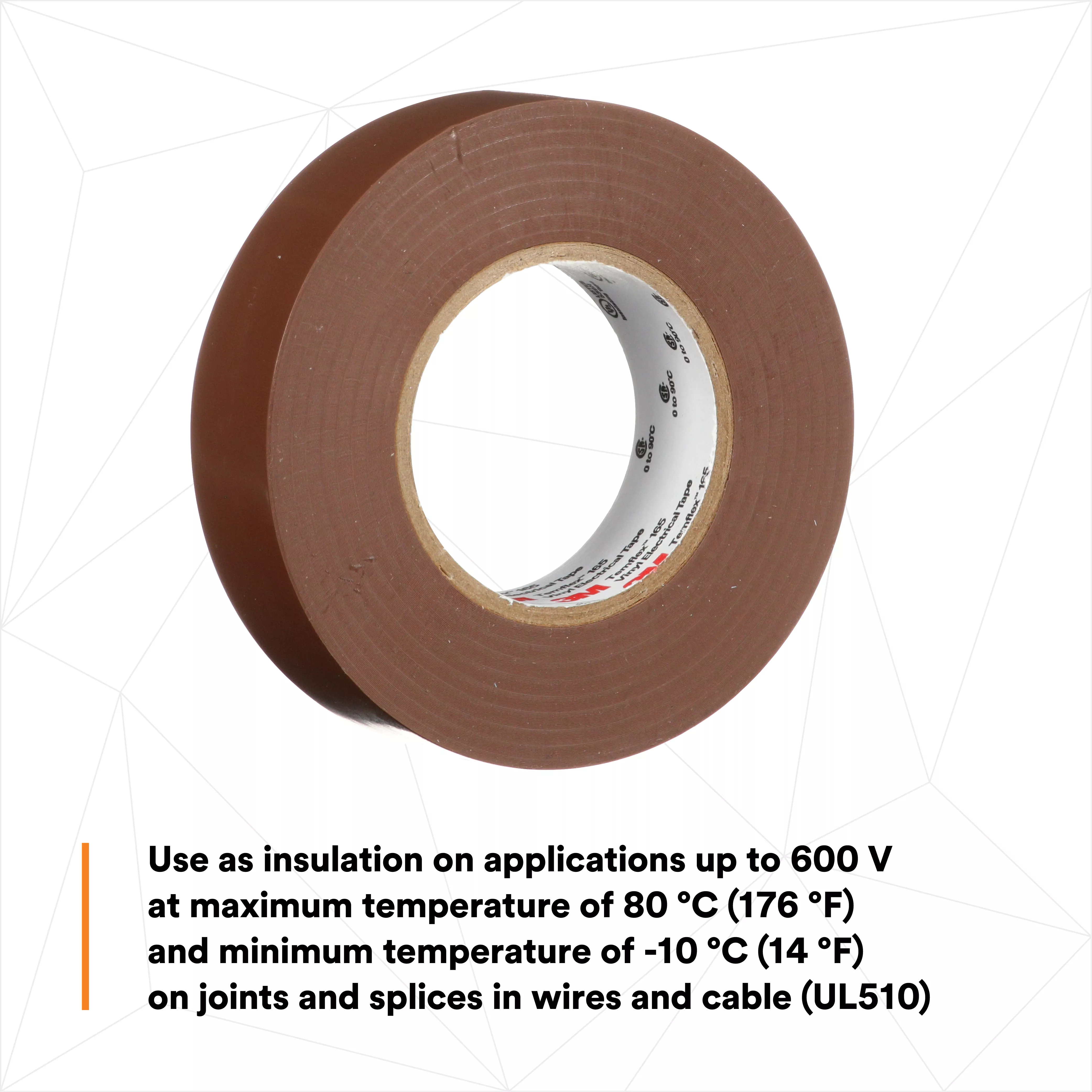 SKU 7100169191 | 3M™ Temflex™ Vinyl Electrical Tape 165