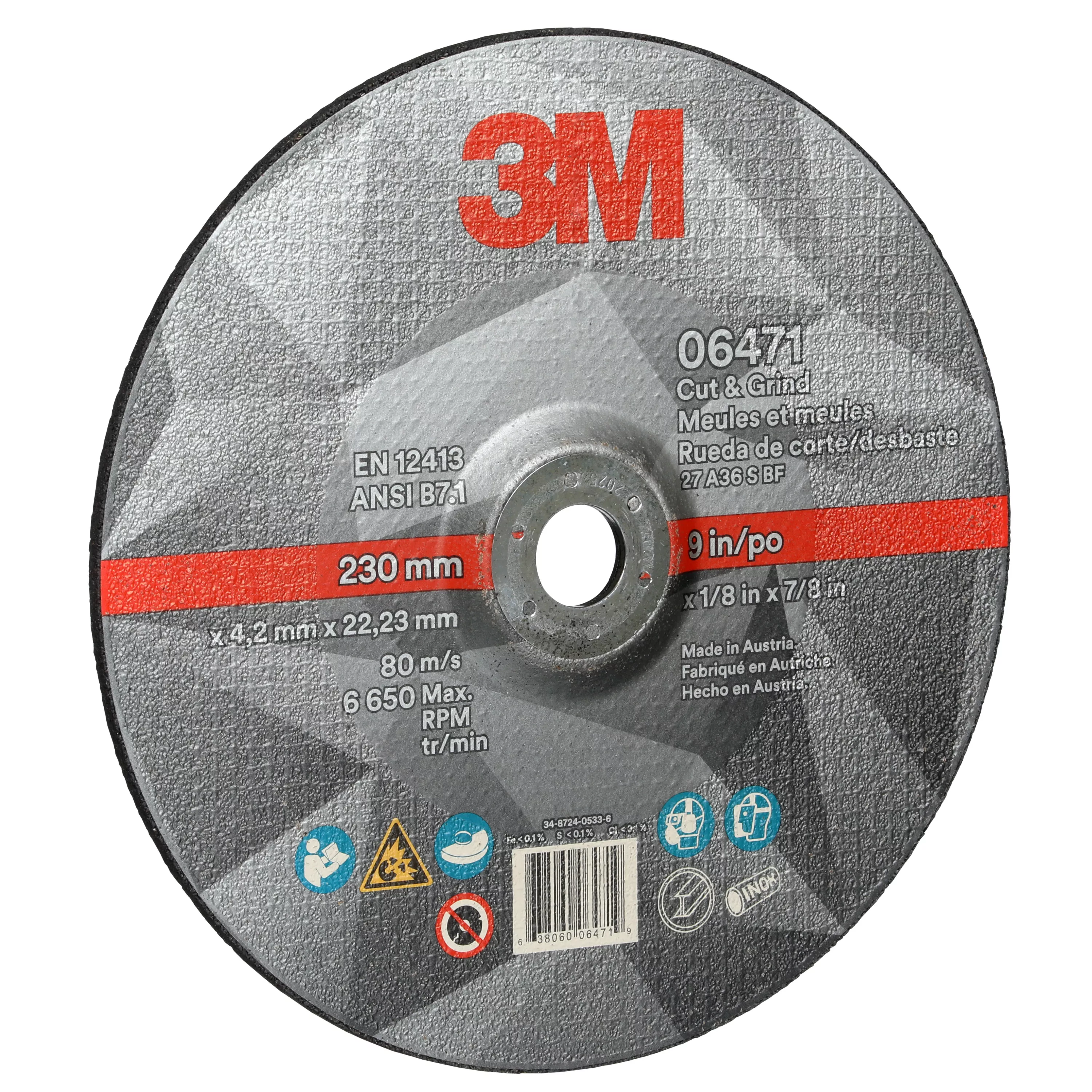 Product Number 06471 | 3M™ Cut & Grind Wheel