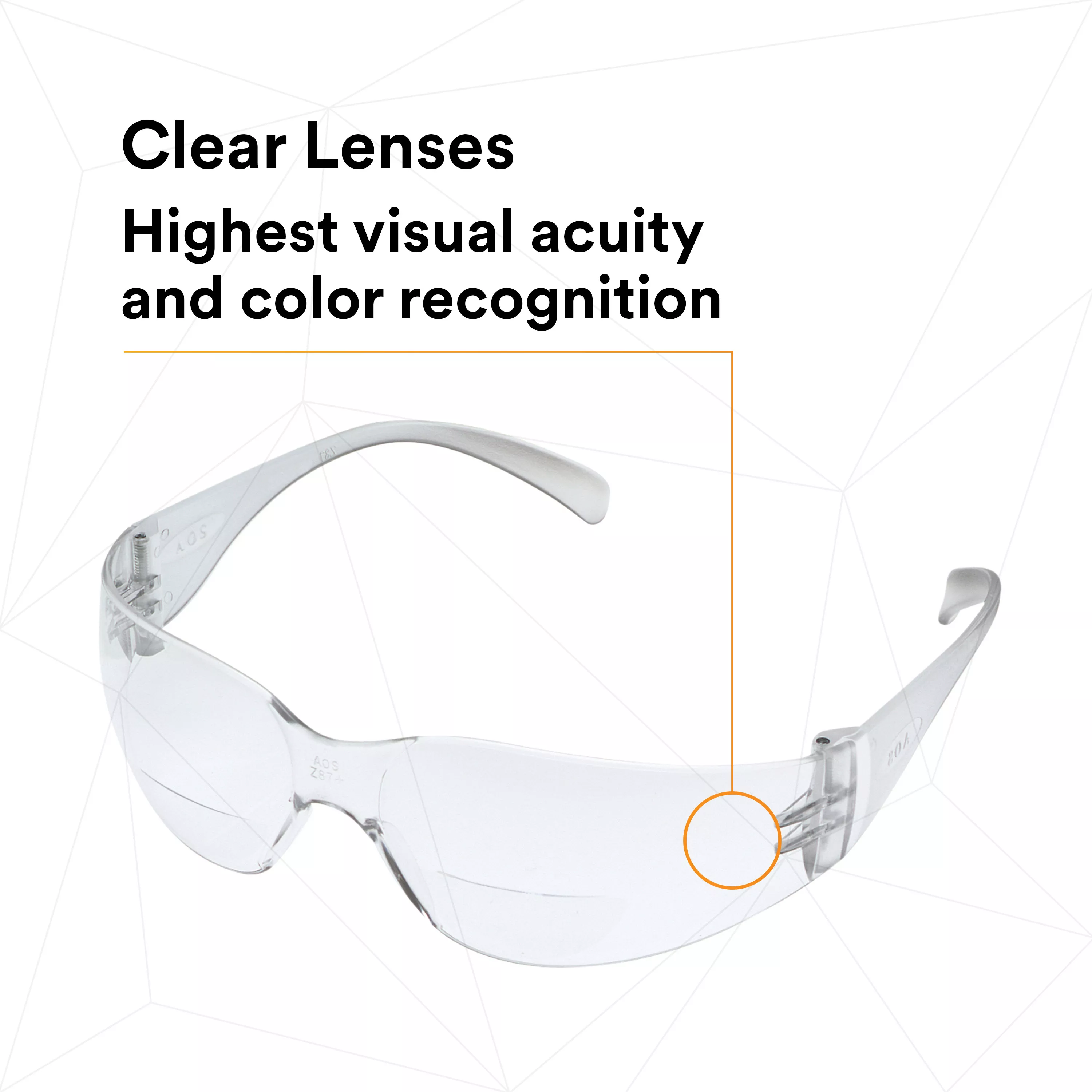 SKU 7000127513 | 3M™ Virtua™ Reader Protective Eyewear 11515-00000-20 Clear Anti-Fog Lens