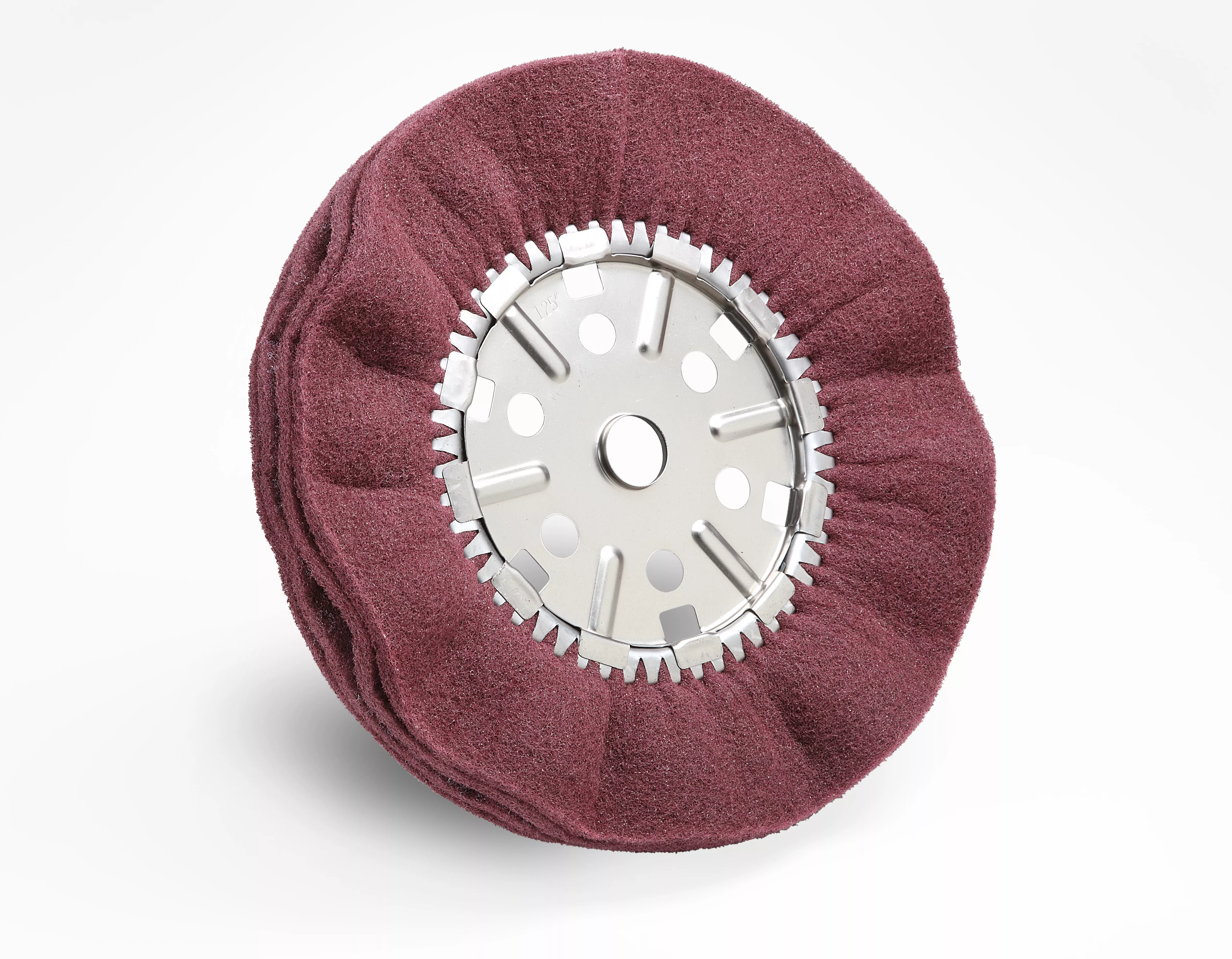 SKU 7010329319 | Scotch-Brite™ High Strength Satin Pleated Buff Wheel