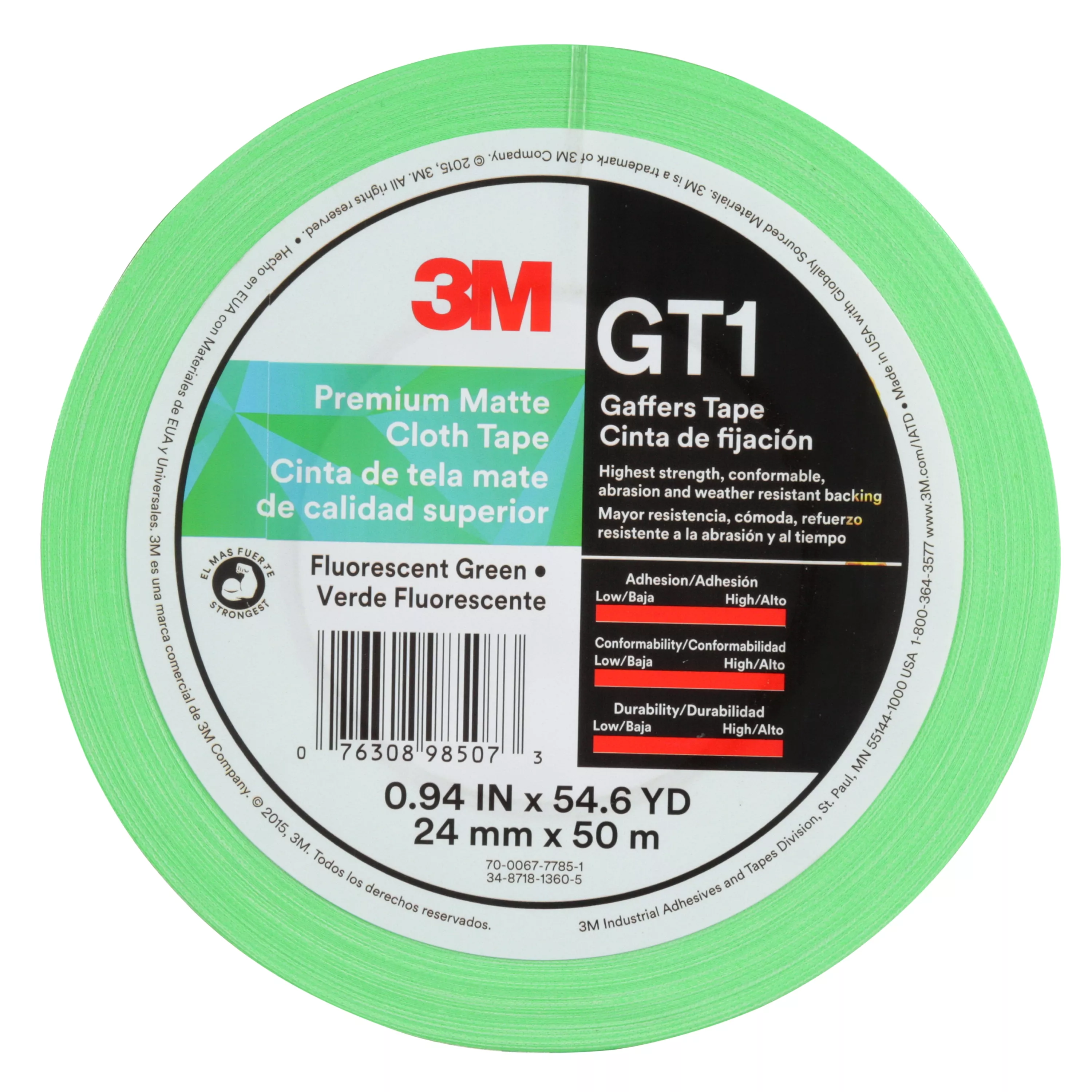 UPC 00076308985073 | 3M™ Premium Matte Cloth (Gaffers) Tape GT1