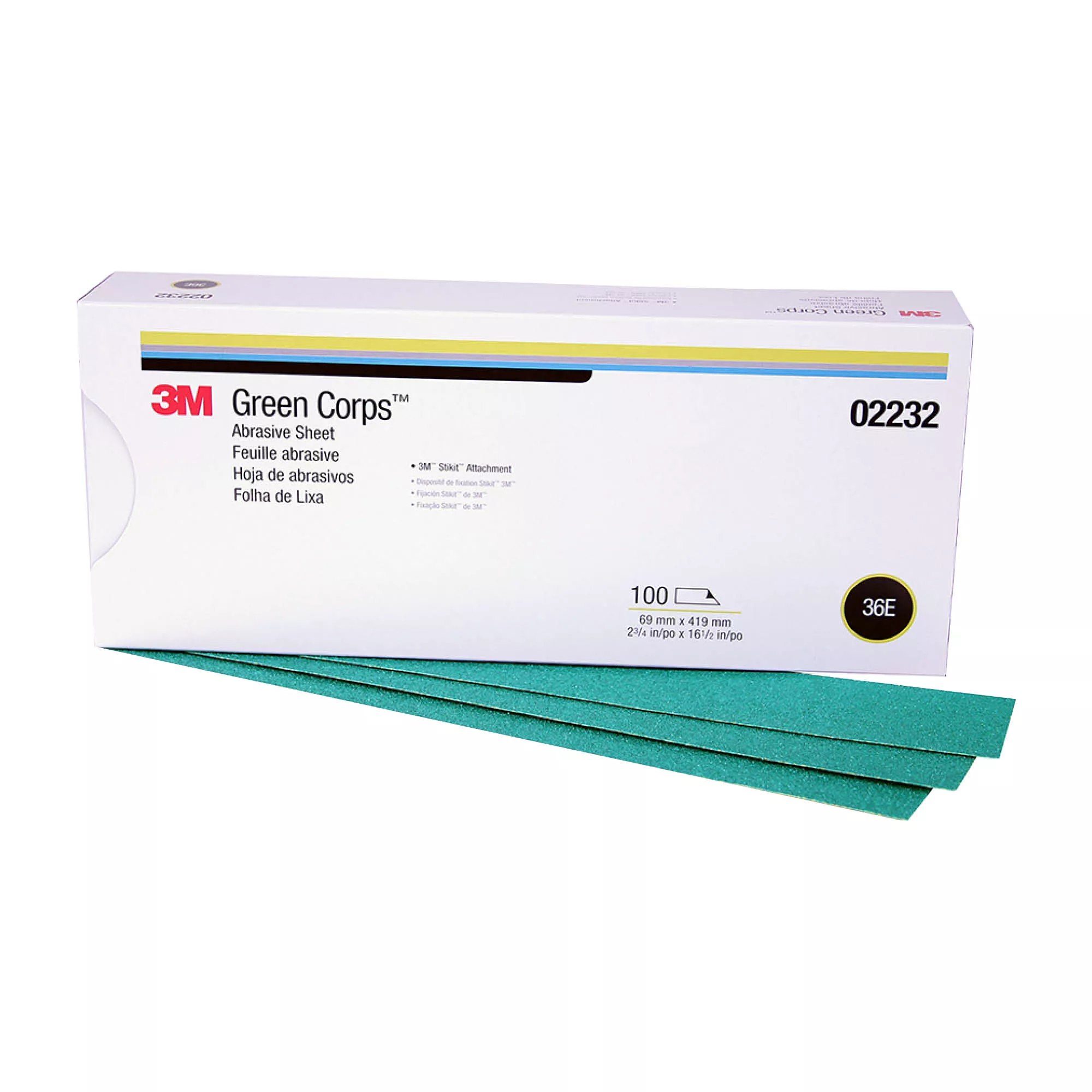 Product Number 251U | 3M™ Green Corps™ Stikit™ Production™ Sheet