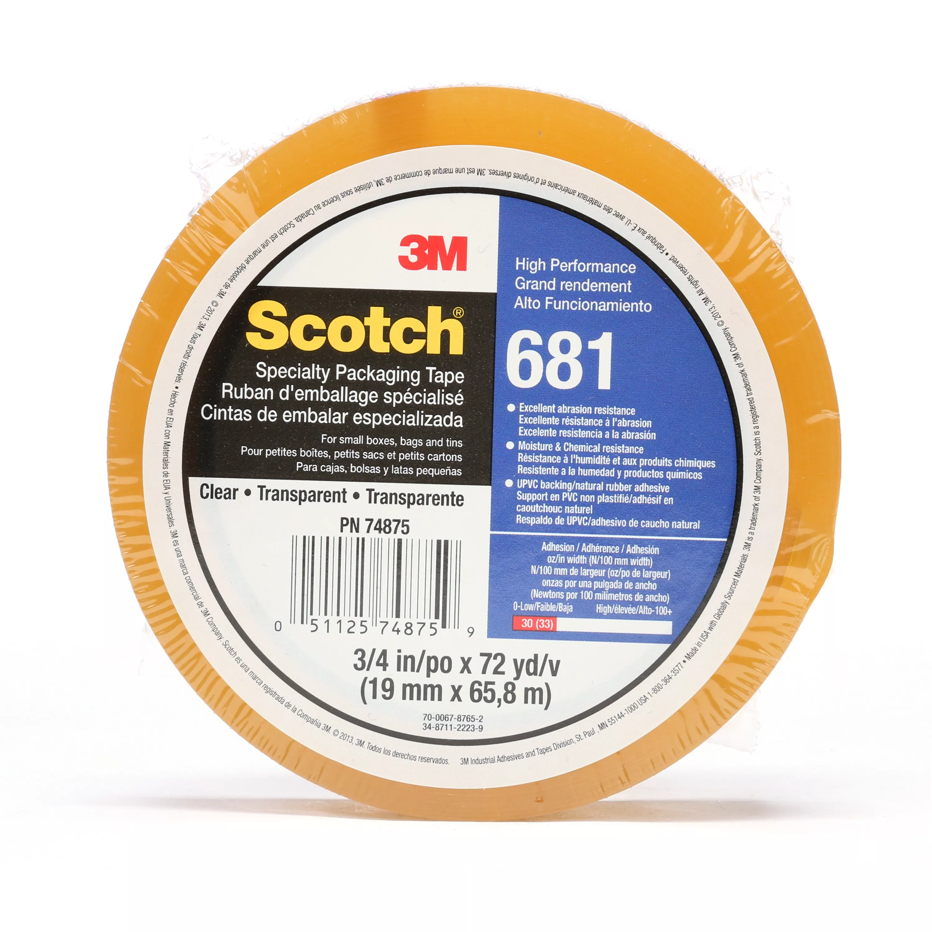 UPC 00021200034862 | Scotch® Light Duty Packaging Tape 681