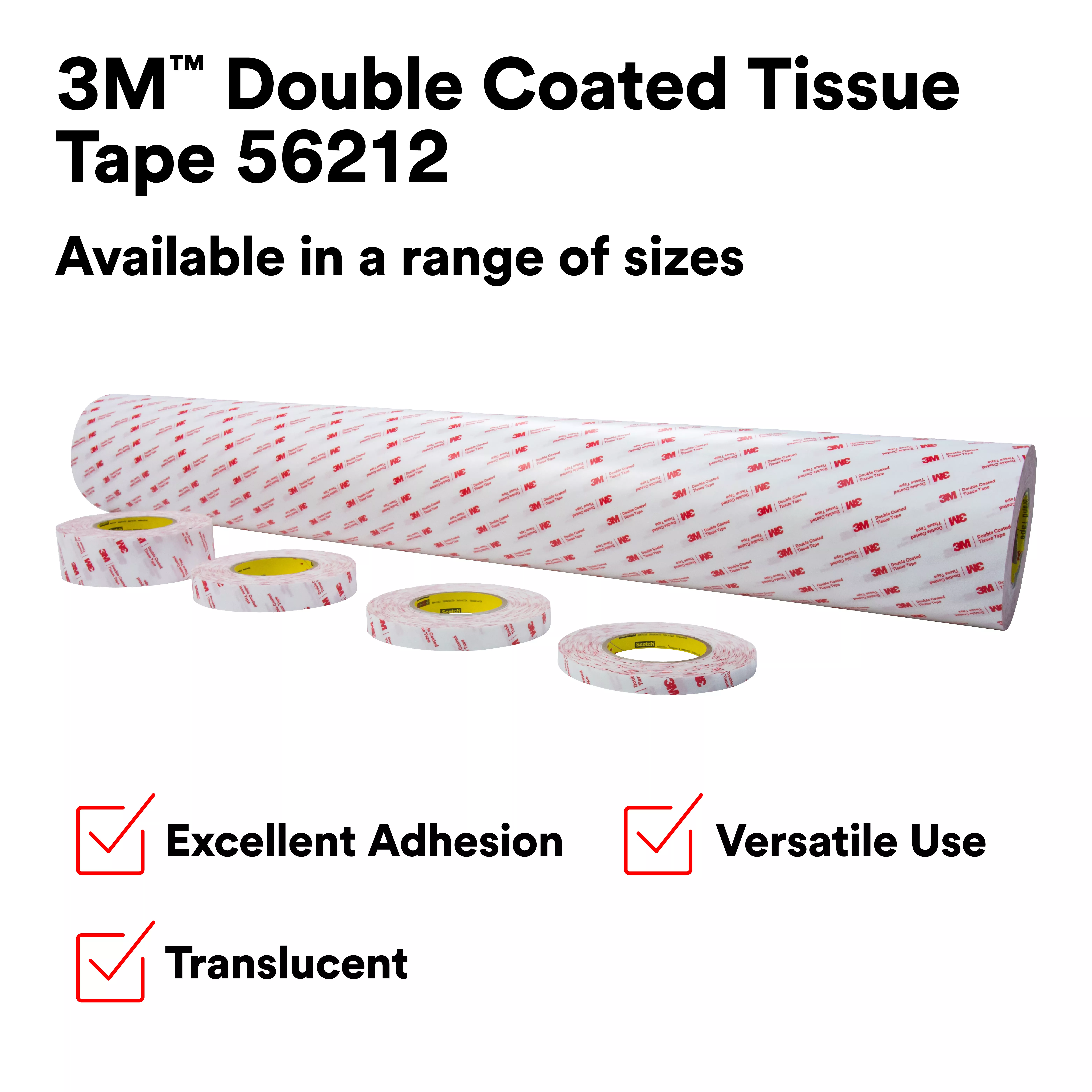 UPC  | 3M™ Double Coated Tissue Tape 56212