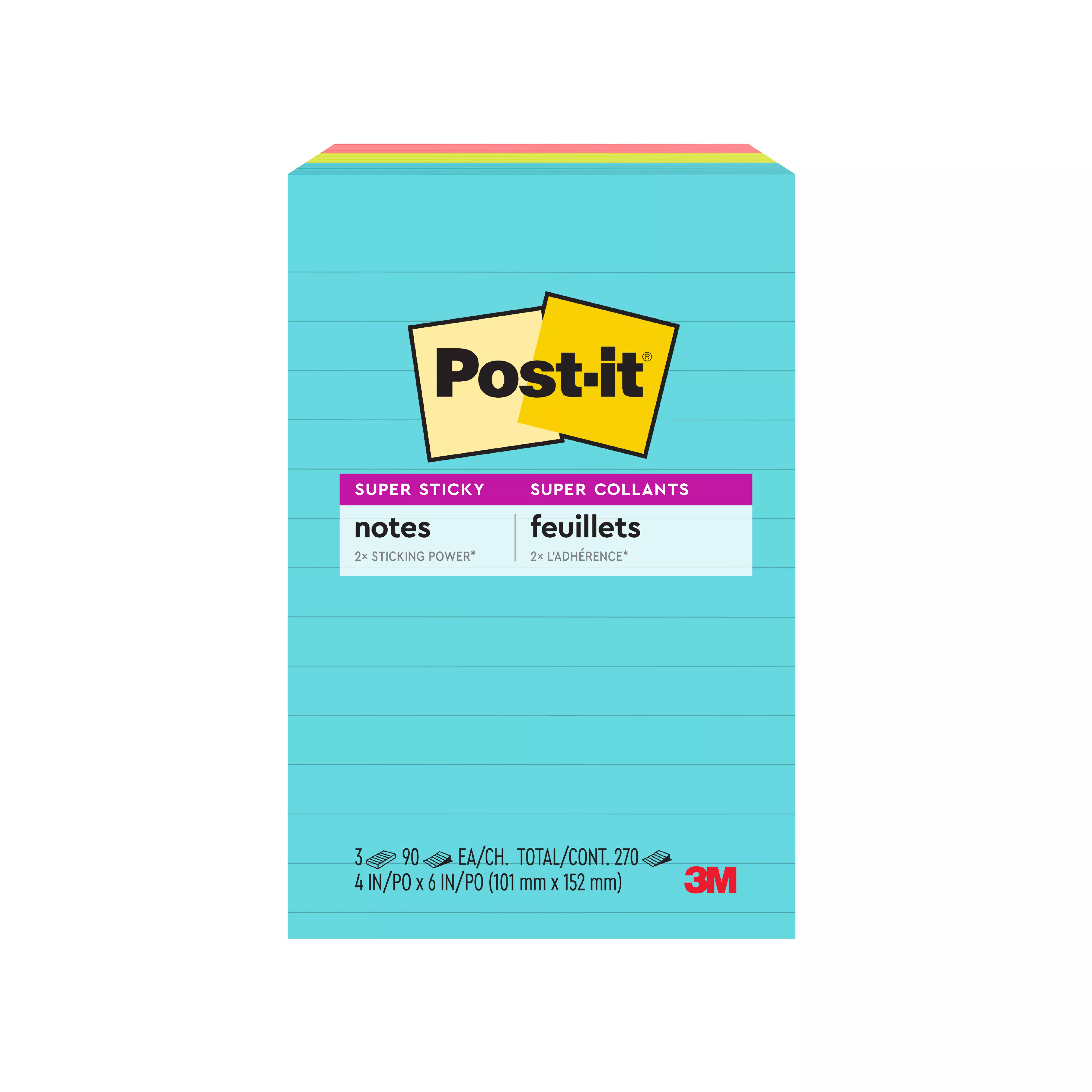 SKU 7100230246 | Post-it® Super Sticky Notes 660-3SSMIA