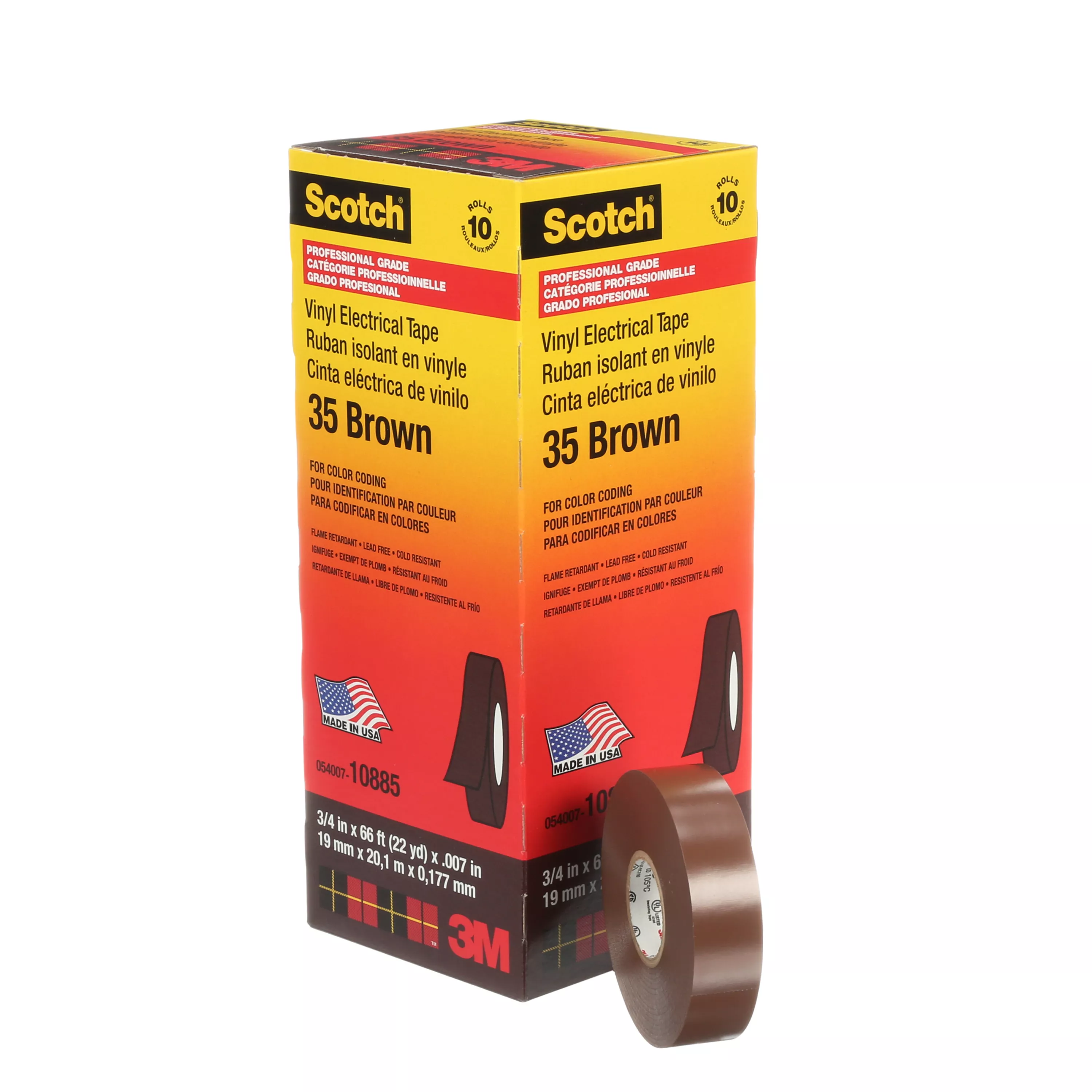 SKU 7000031580 | Scotch® Vinyl Color Coding Electrical Tape 35