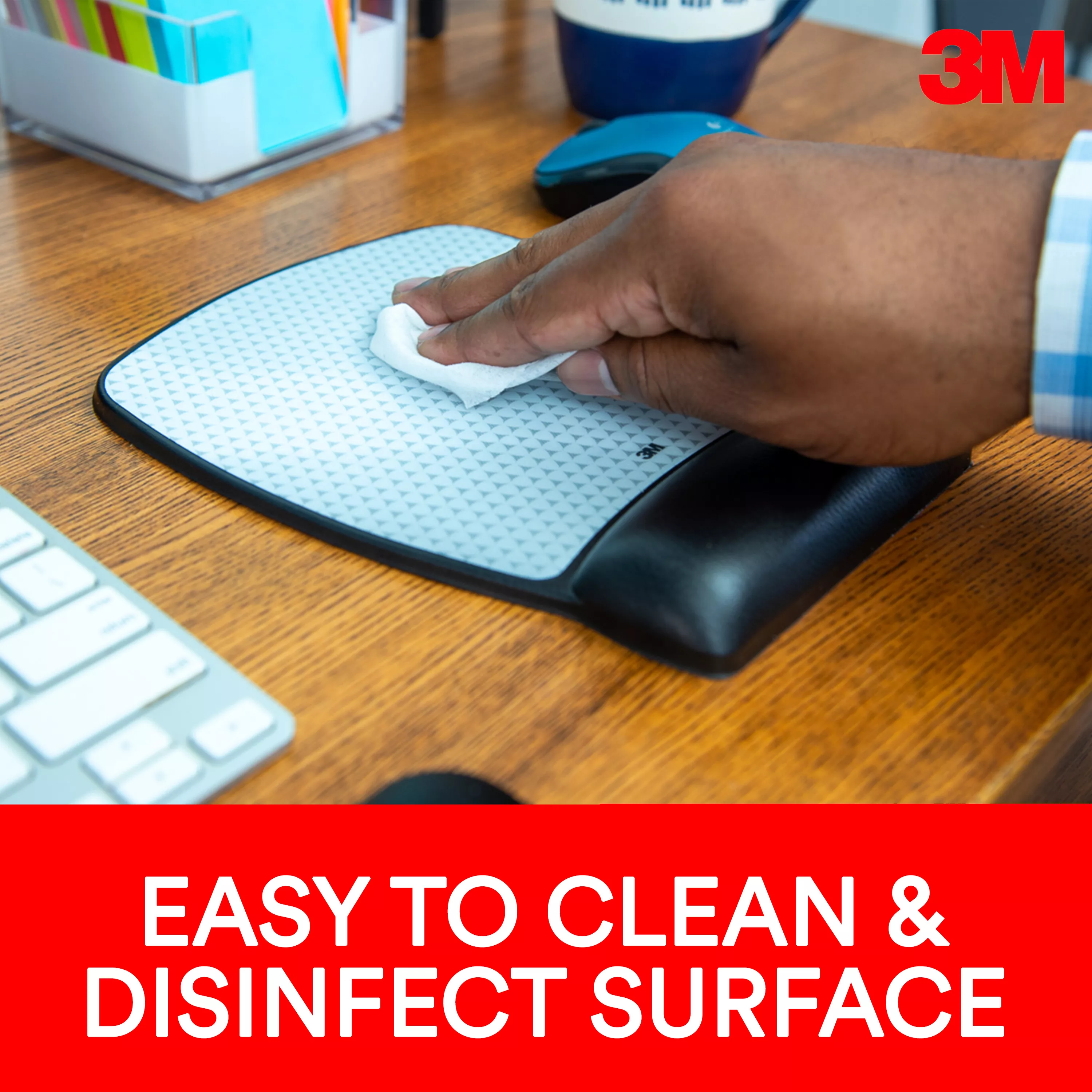 SKU 7100083281 | 3M™ Precise™ Mouse Pad With Gel Wrist Rest MW85B