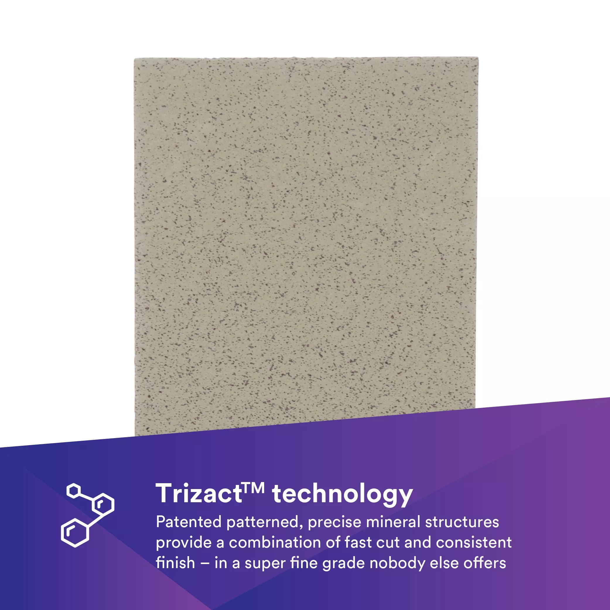 SKU 7100194290 | 3M™ Trizact™ Hookit™ Foam Abrasive 8000 Sheet 443SA