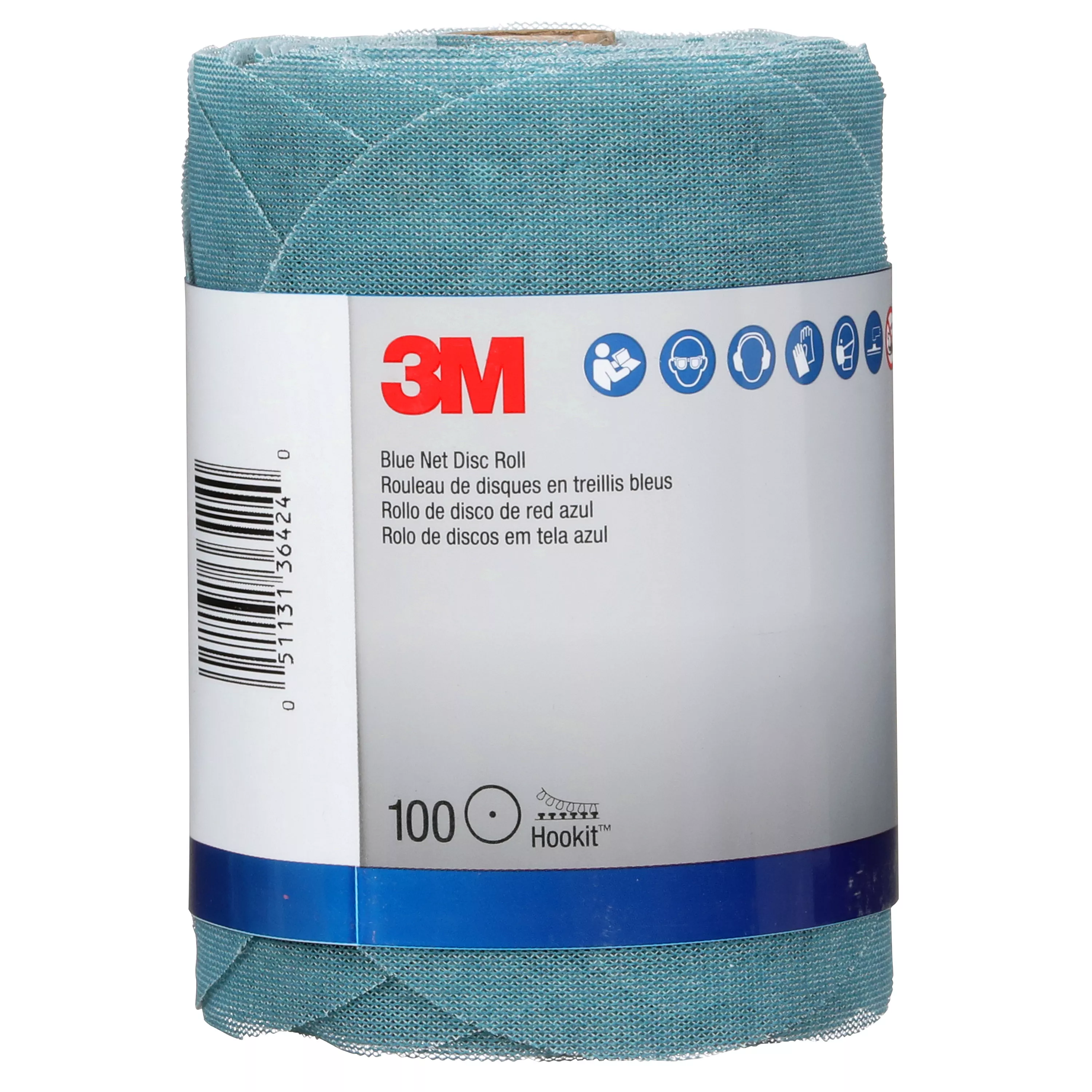 SKU 7100254378 | 3M™ Blue Net Disc Roll 36424