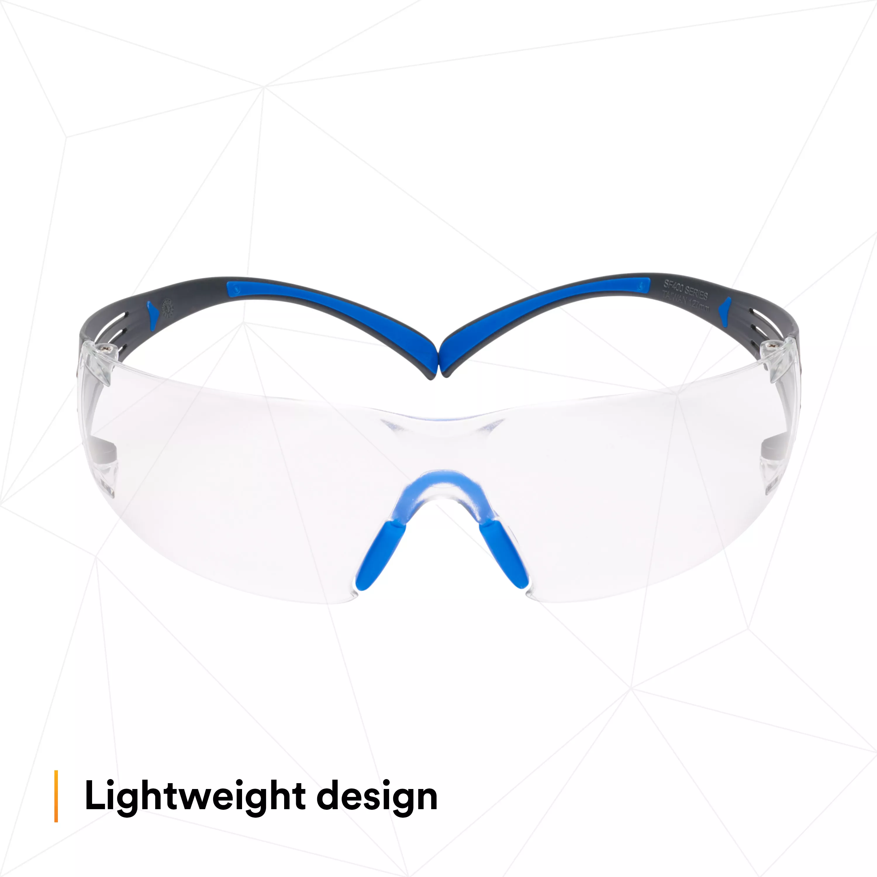 Product Number SF401SGAF-BLU | 3M™ SecureFit™ Safety Glasses SF401SGAF-BLU