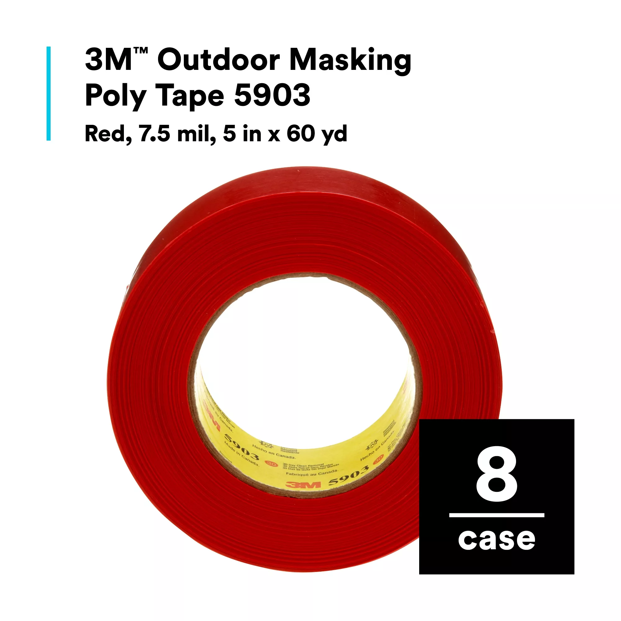 SKU 7010334725 | 3M™ Outdoor Masking Poly Tape 5903