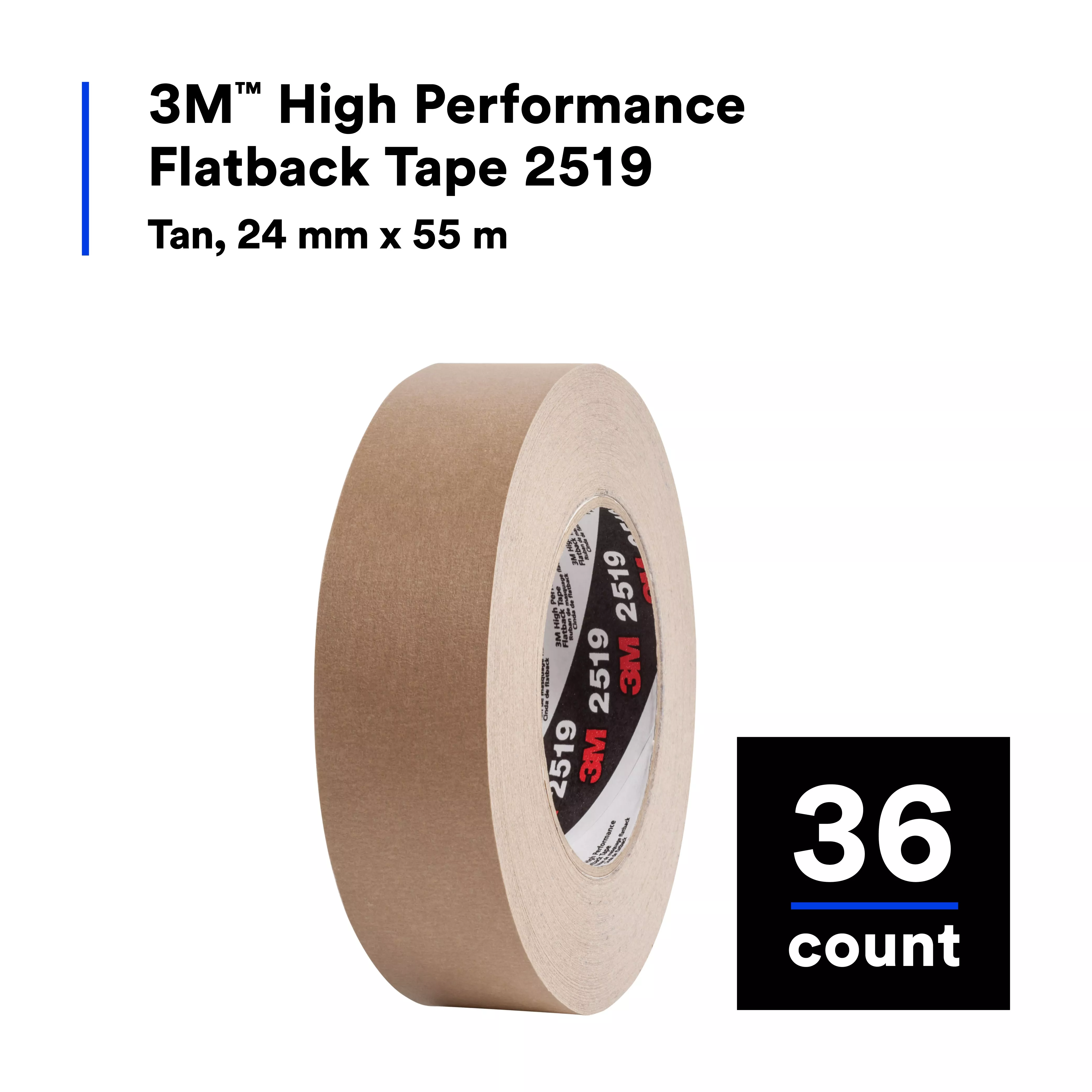 UPC  | 3M™ High Performance Flatback Tape 2519