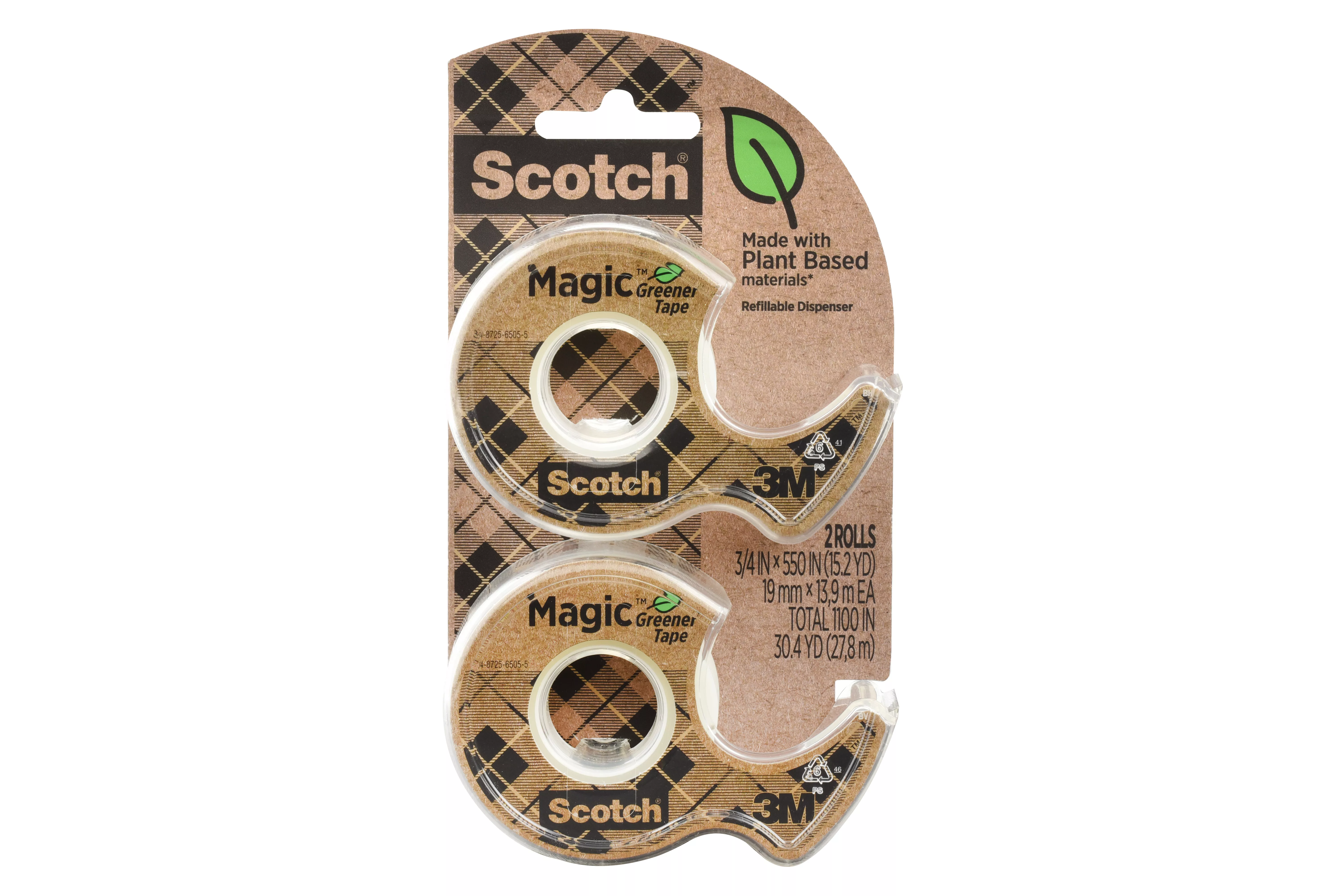 SKU 7100282780 | Scotch® Magic™ Greener Tape 123DM-2-EF