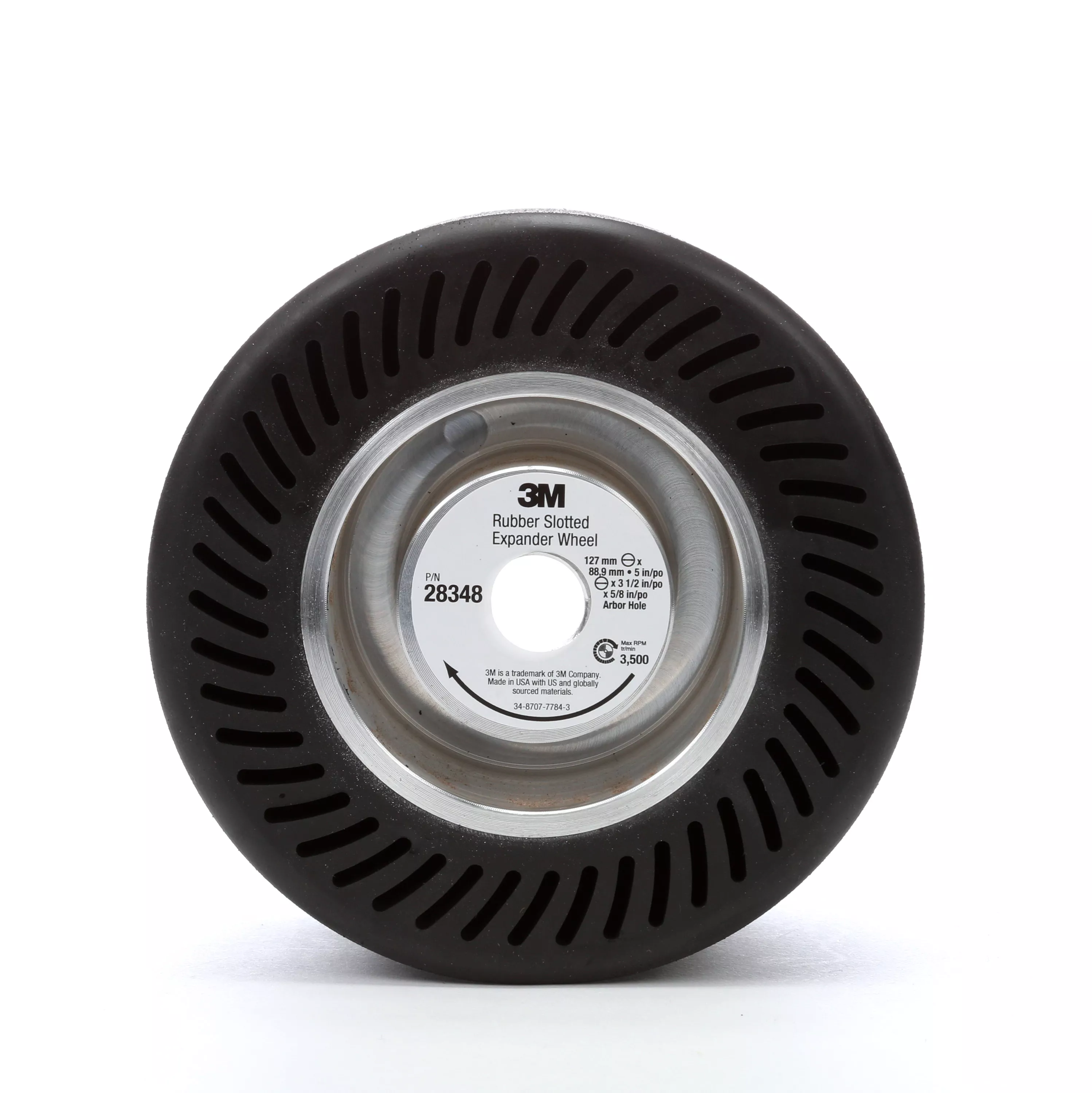 SKU 7000028221 | 3M™ Rubber Slotted Expander Wheel 28348