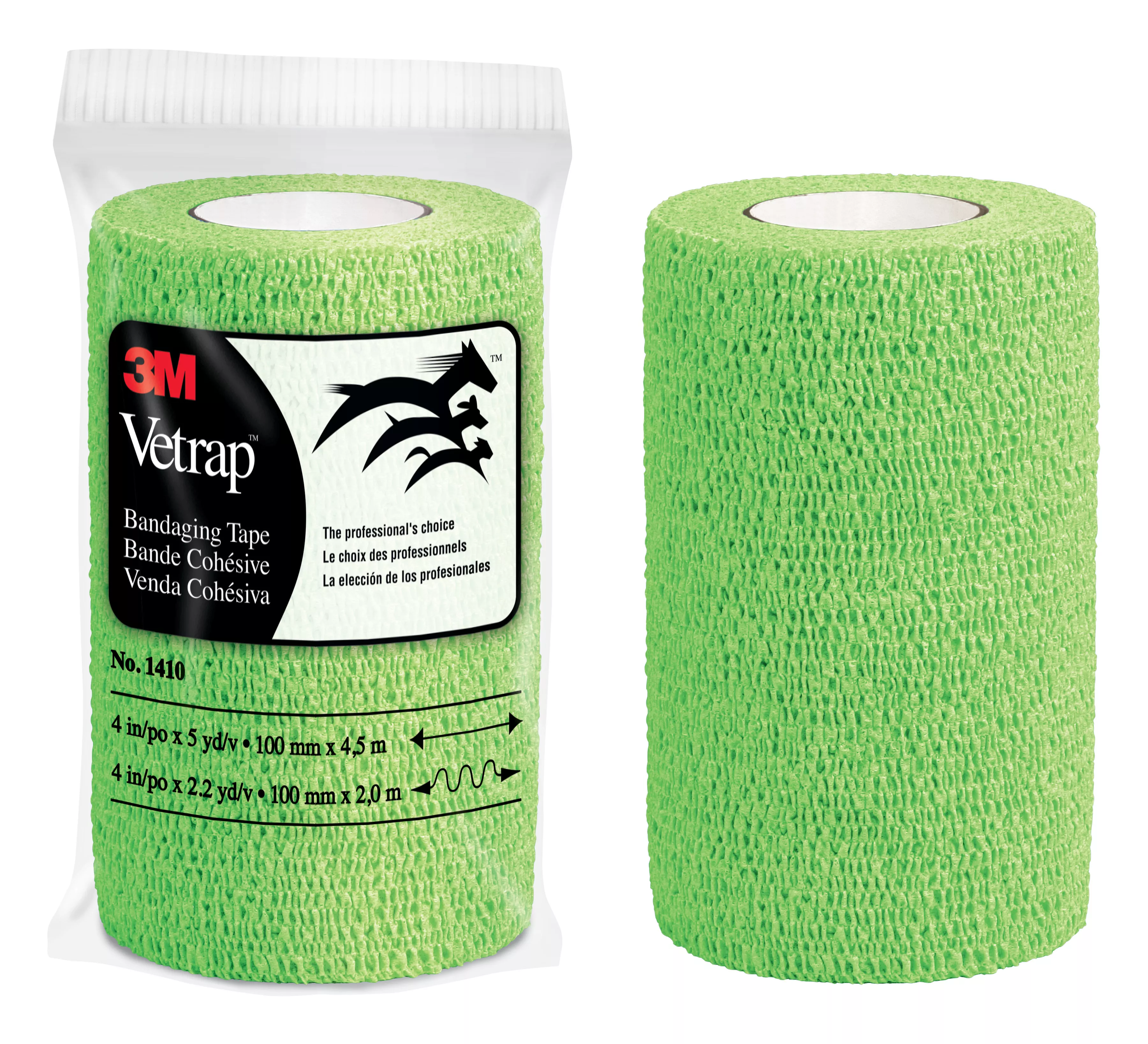 3M™ Vetrap™ Bandaging Tape, 1410LG Lime Green