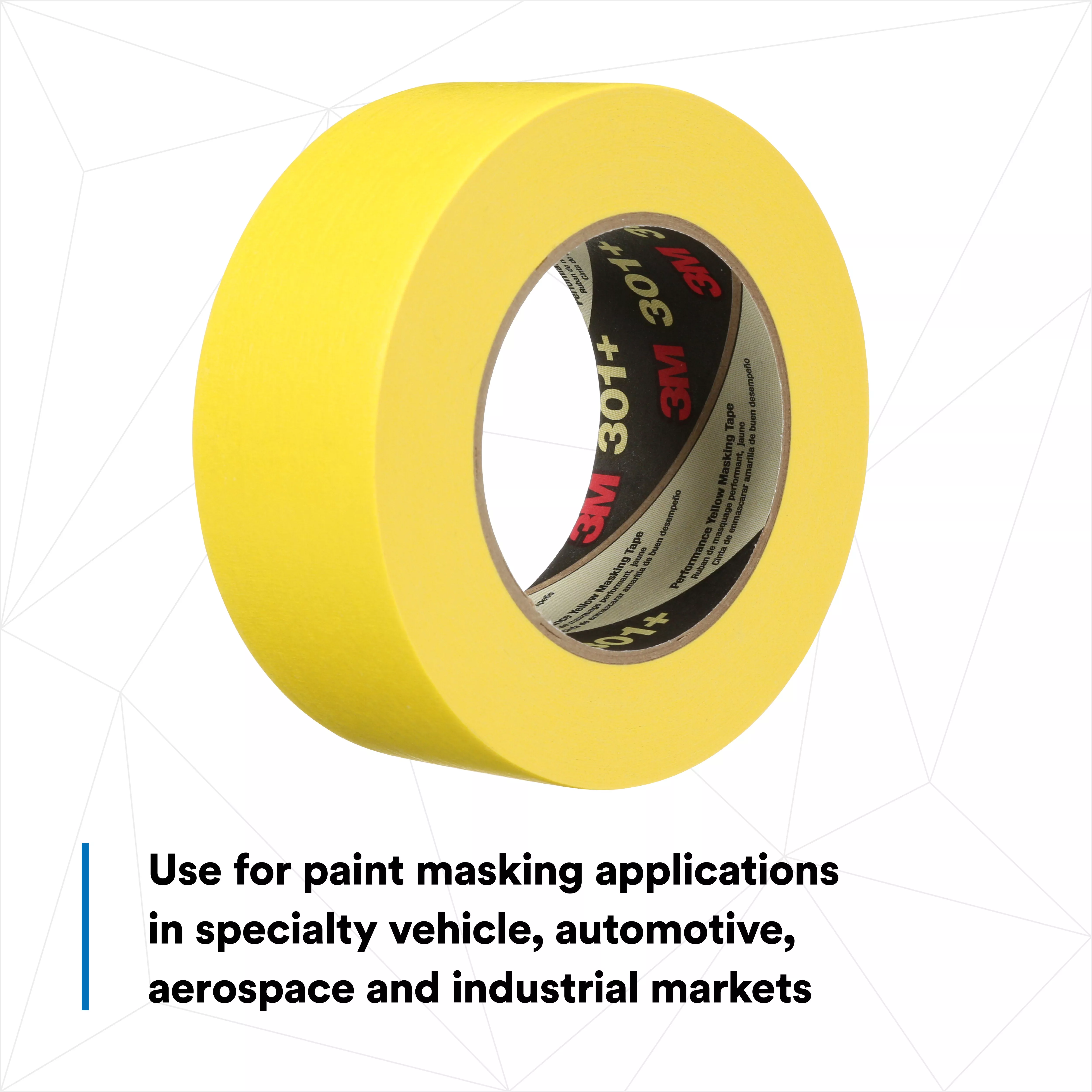 SKU 7000124891 | 3M™ Performance Yellow Masking Tape 301+