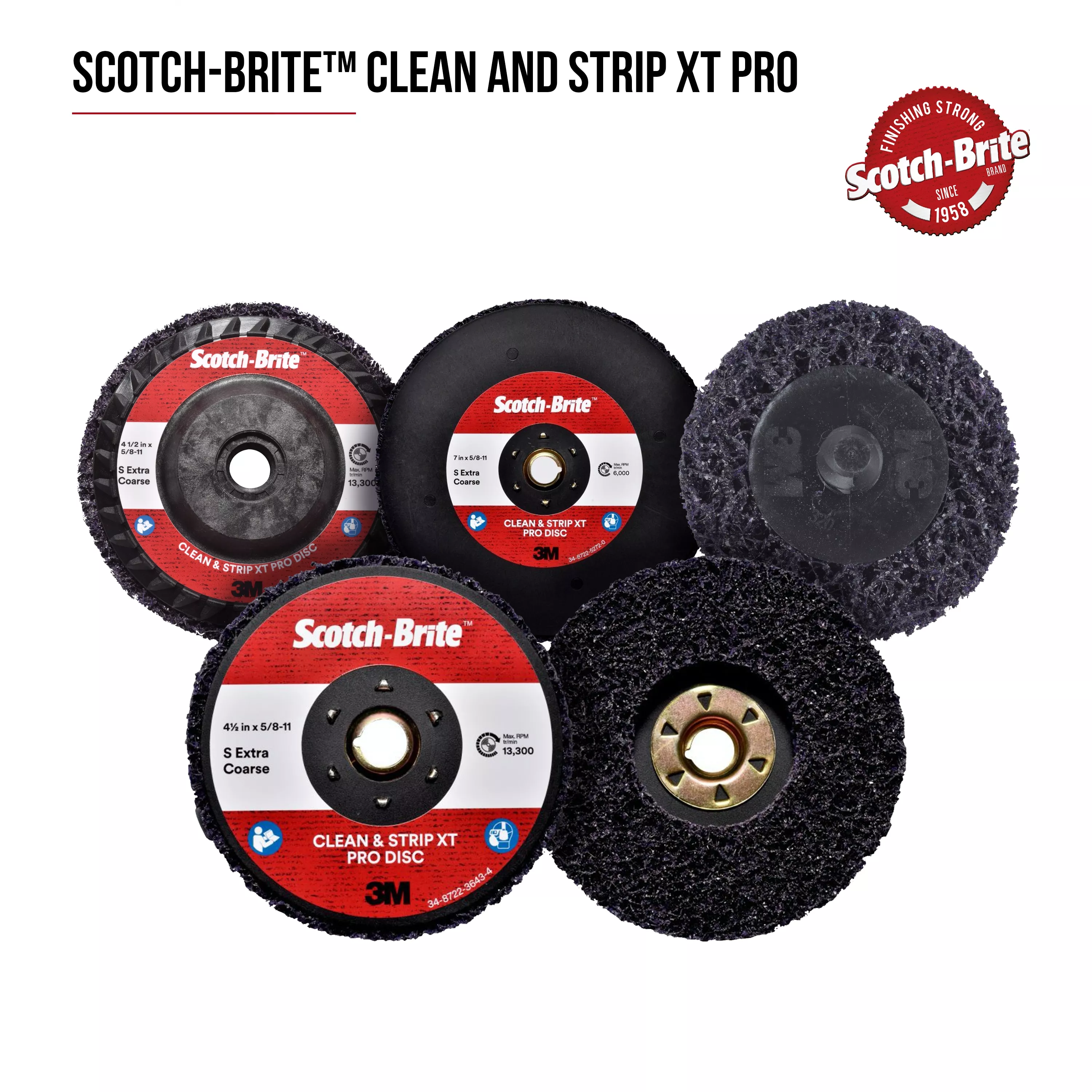 SKU 7100176093 | Scotch-Brite™ Clean and Strip XT Pro Disc