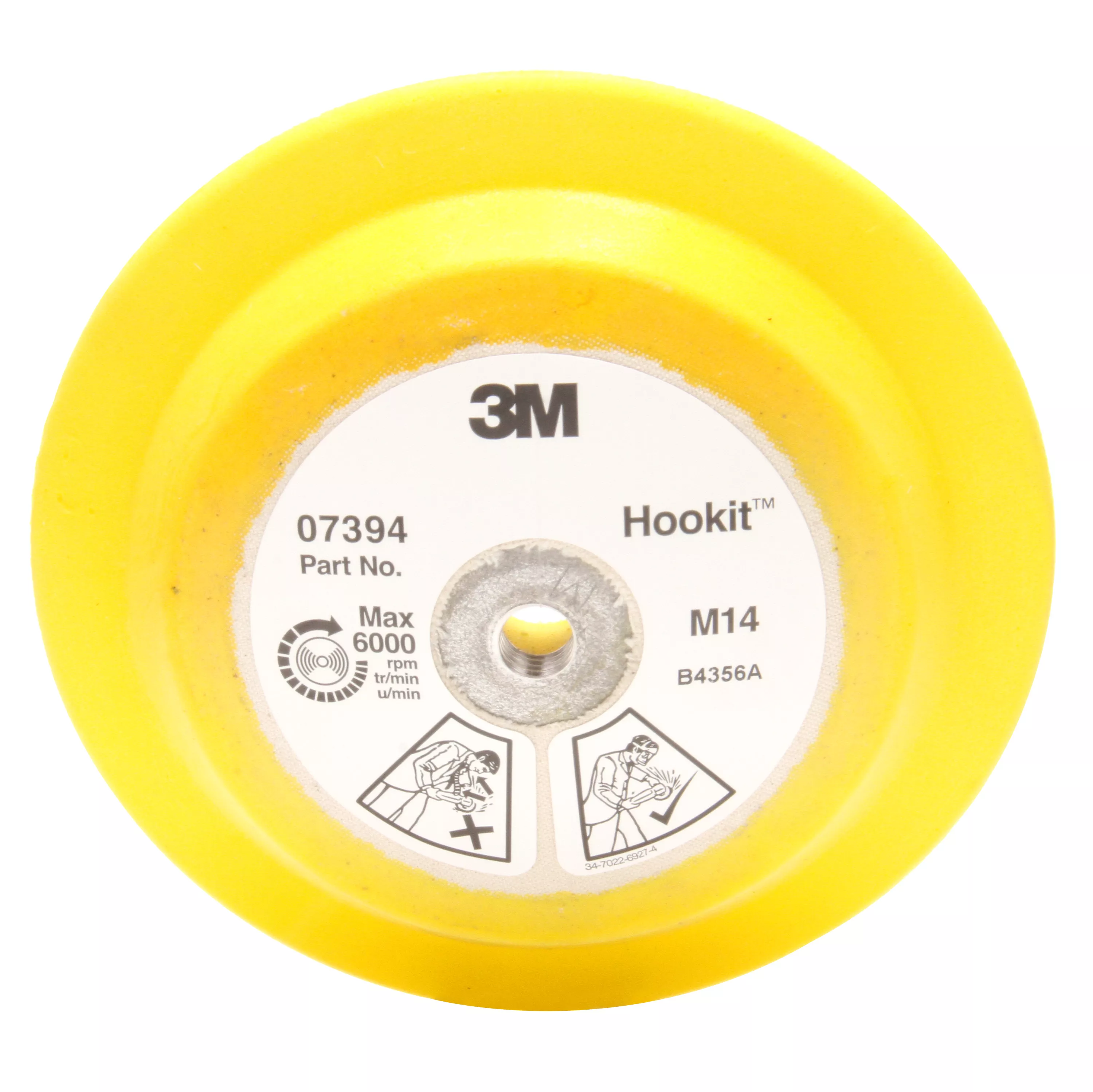 3M™ Hookit™ Disc Pad 07394, 178 mm x 25 mm M14-2.0 Internal, 1 ea/Case